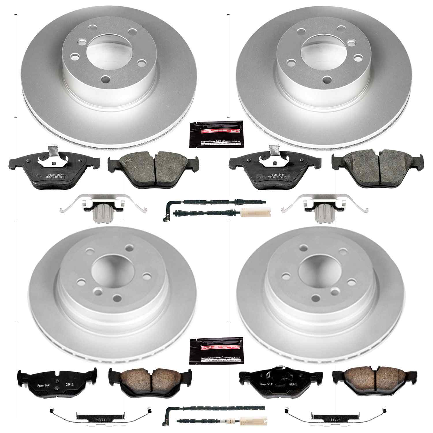 Power Stop 08-10 BMW 328i Front & Rear Z23 Evolution Sport Coated Brake Kit