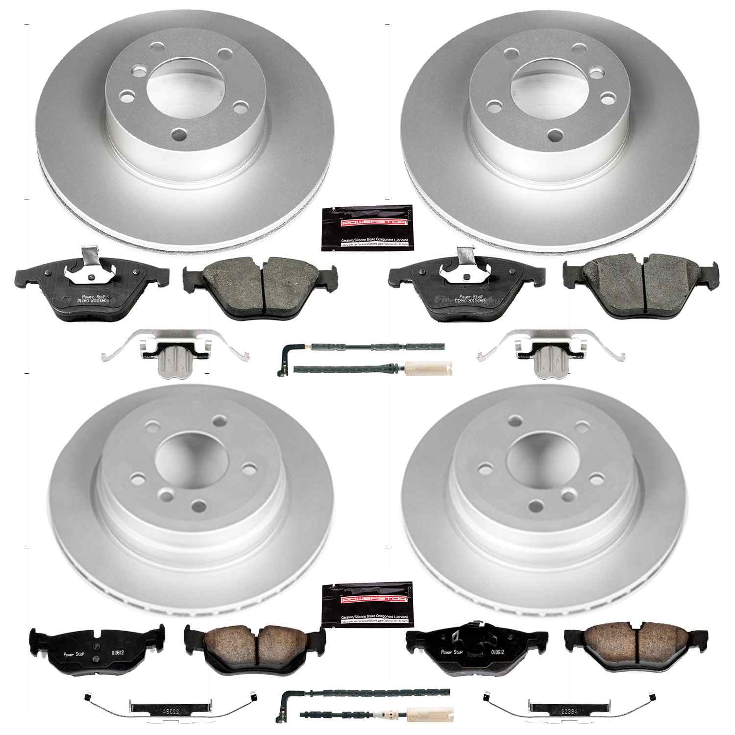Power Stop 09-10 BMW 328i xDrive Front & Rear Z23 Evolution Sport Coated Brake Kit