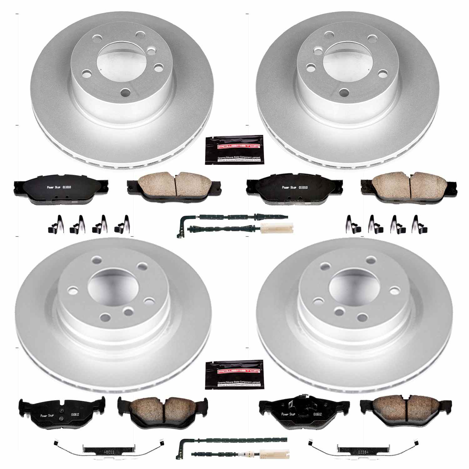 Power Stop 2007 BMW 328i Front & Rear Z23 Evolution Sport Coated Brake Kit