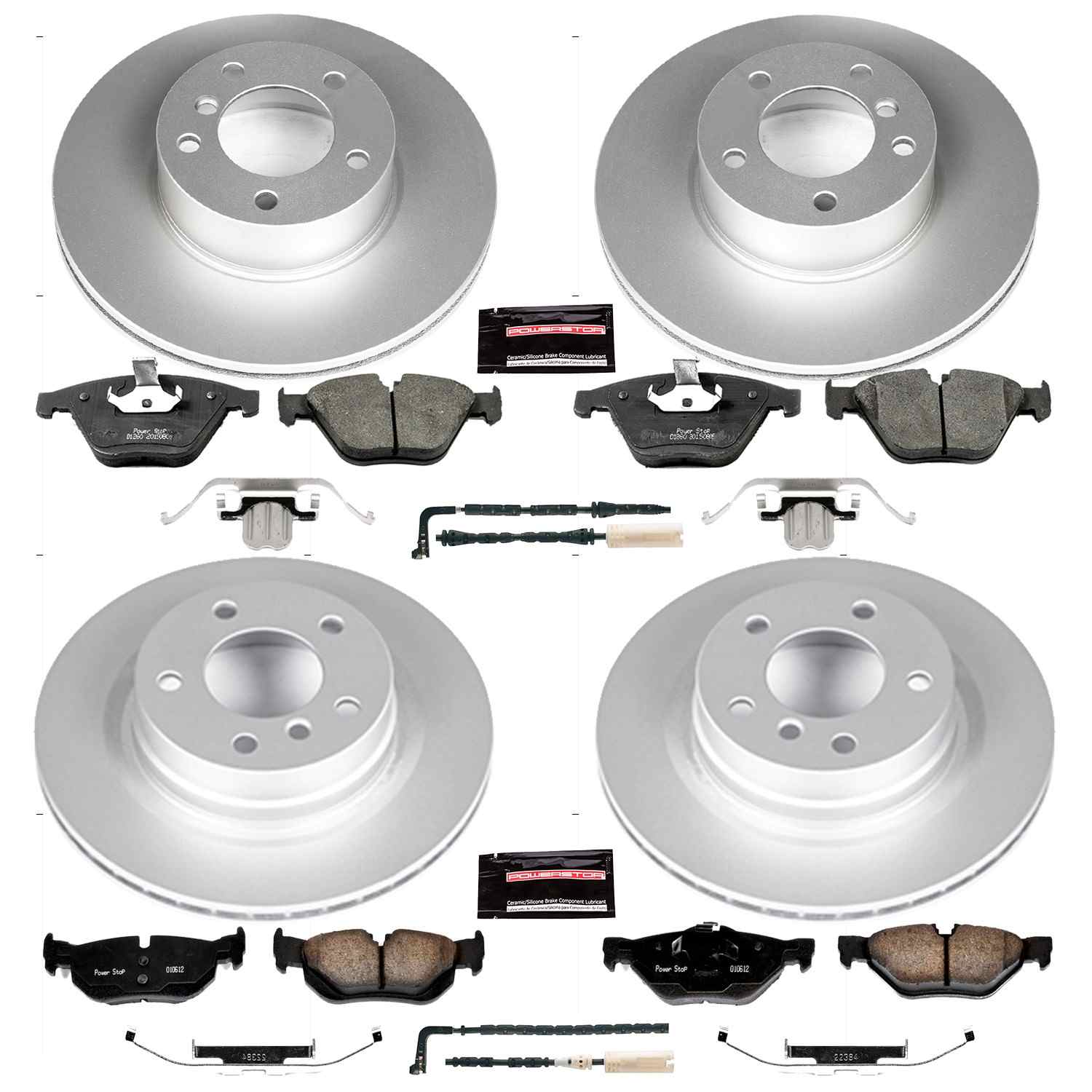 Power Stop 08-10 BMW 328i Front & Rear Z23 Evolution Sport Coated Brake Kit
