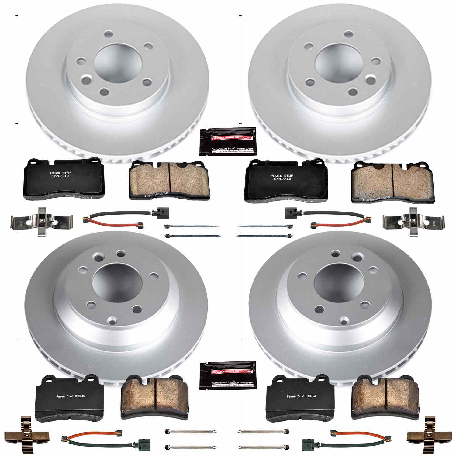 Power Stop 2006 Volkswagen Touareg Front & Rear Z23 Evolution Sport Coated Brake Kit