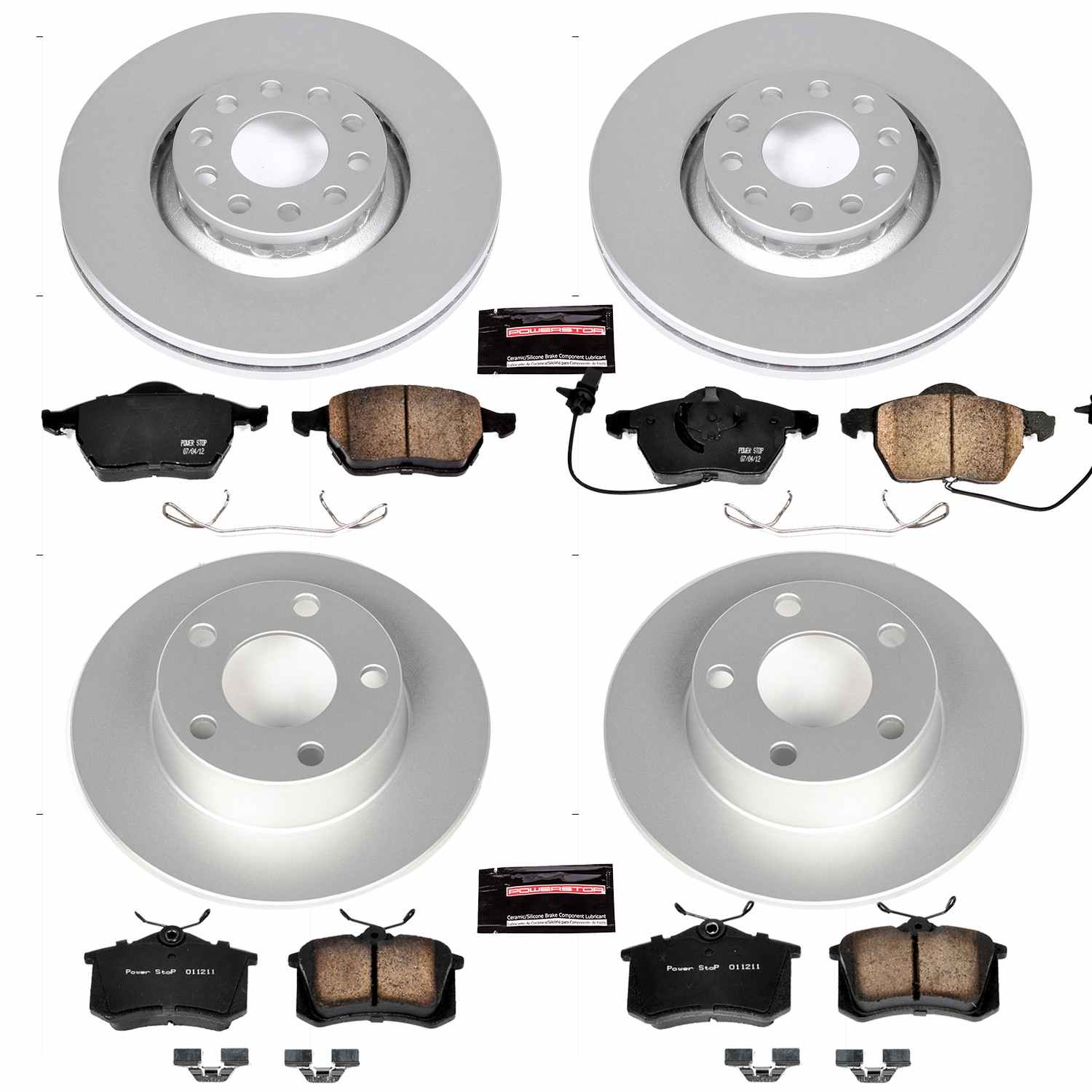 Power Stop 99-04 Audi A6 Quattro Front & Rear Z23 Evolution Sport Coated Brake Kit