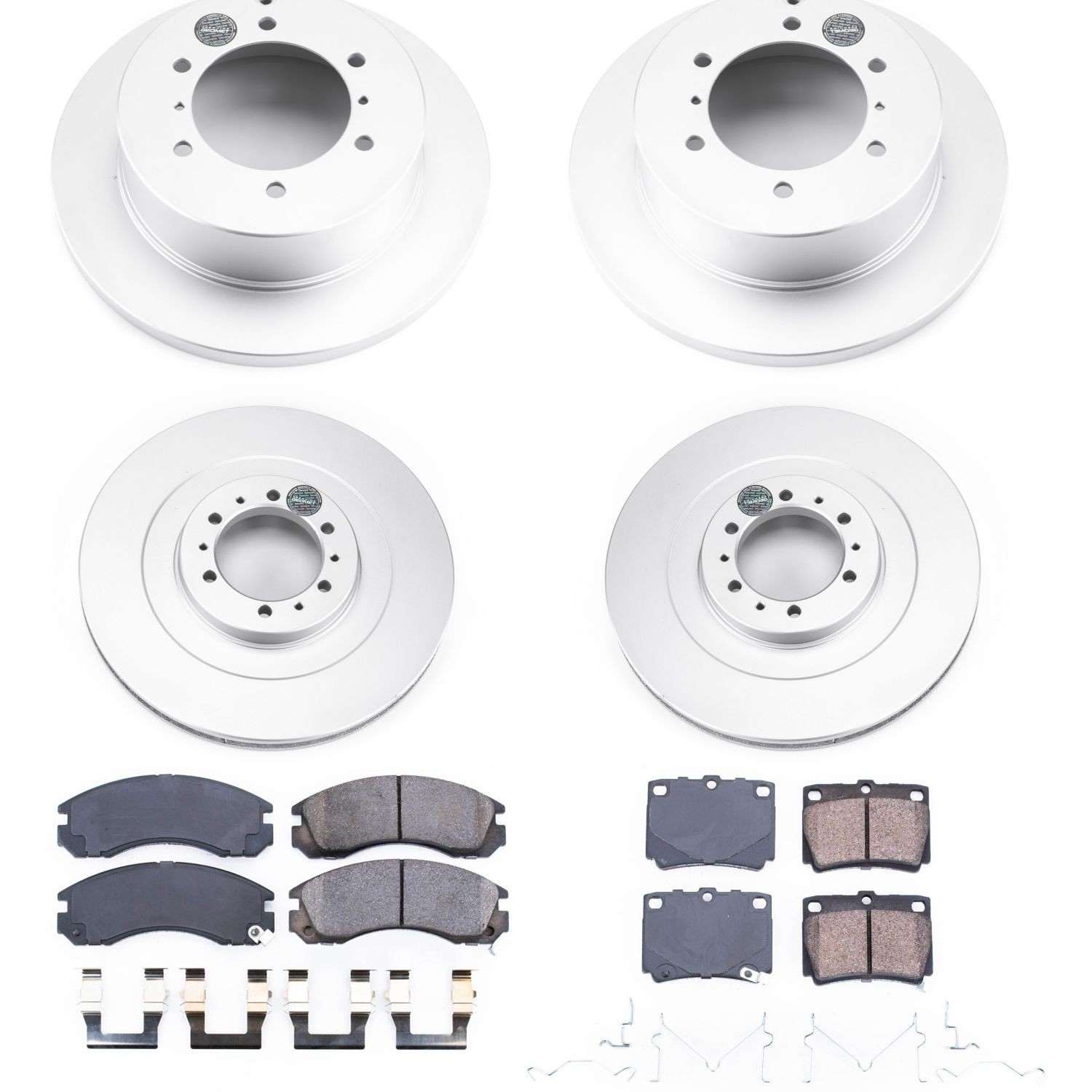 Power Stop 00-04 Mitsubishi Montero Sport Front & Rear Z17 Evolution Geomet Coated Brake Kit