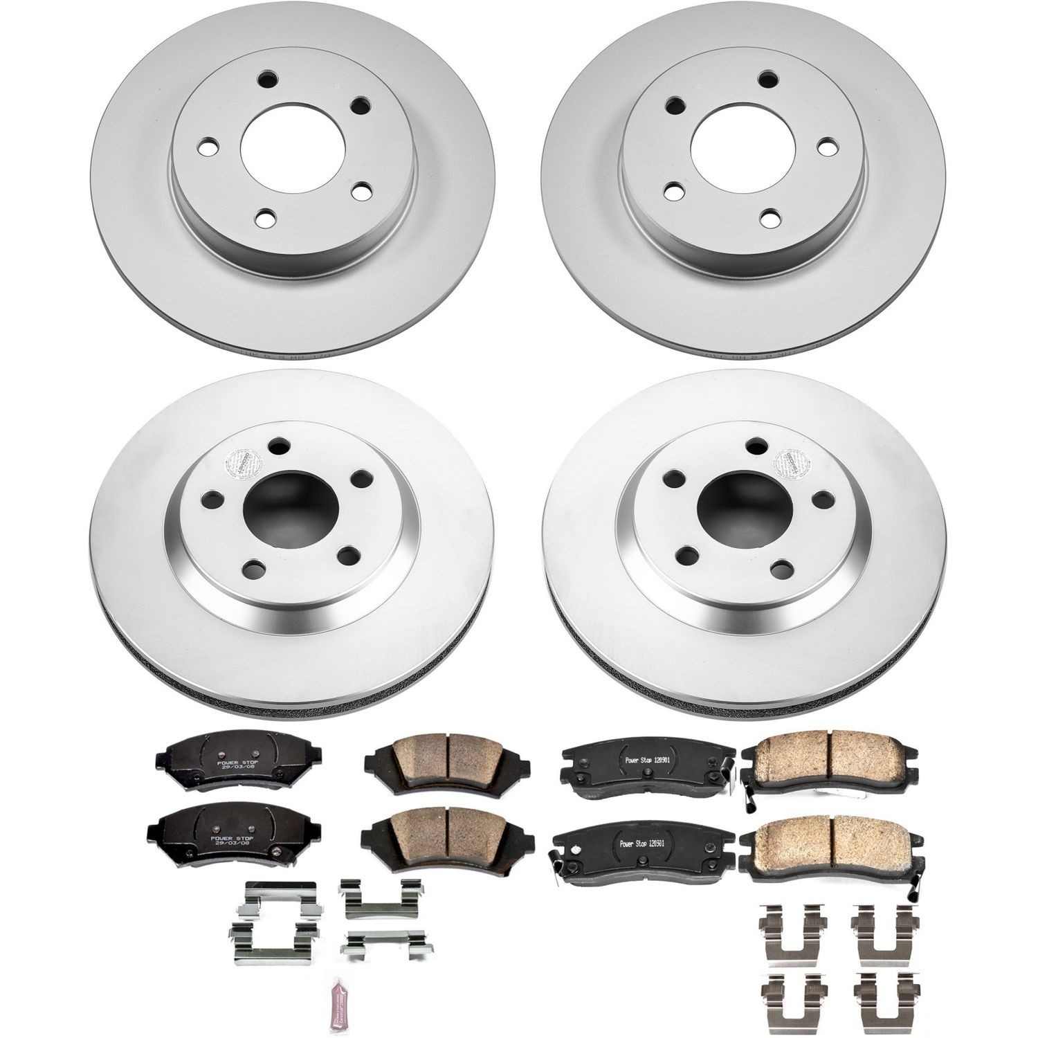 Power Stop 2005 Buick LeSabre Front & Rear Z17 Evolution Geomet Coated Brake Kit