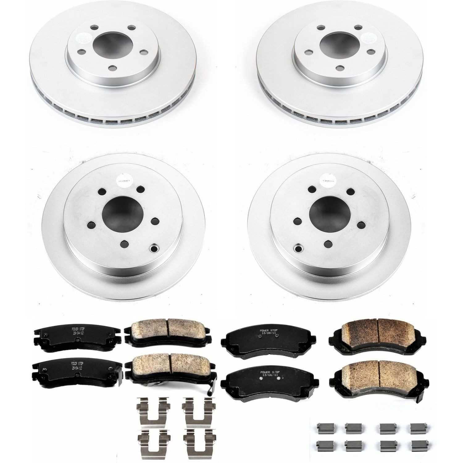 Power Stop 02-06 Buick Rendezvous Front & Rear Z17 Evolution Geomet Coated Brake Kit