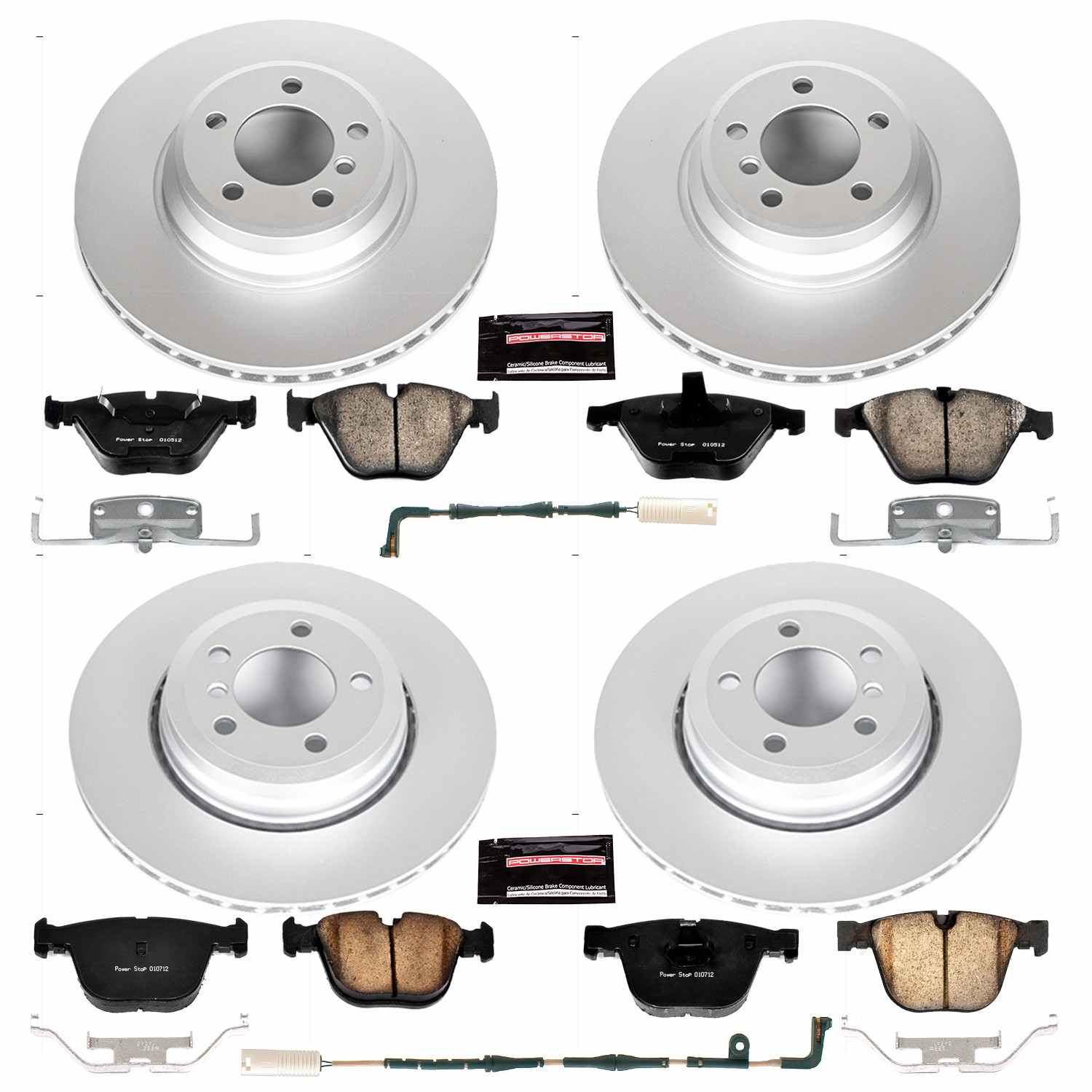 Power Stop 06-08 BMW 750i Front & Rear Z23 Evolution Sport Coated Brake Kit