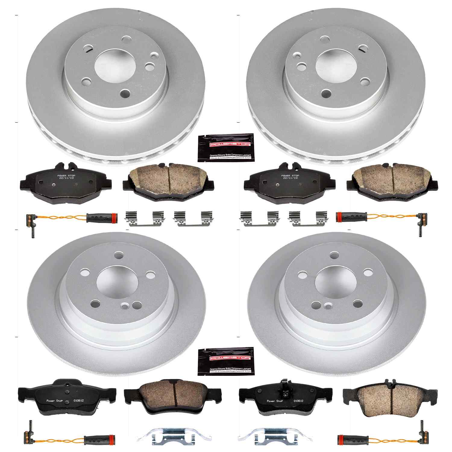 Power Stop 2006 Mercedes-Benz E320 Front & Rear Z23 Evolution Sport Coated Brake Kit