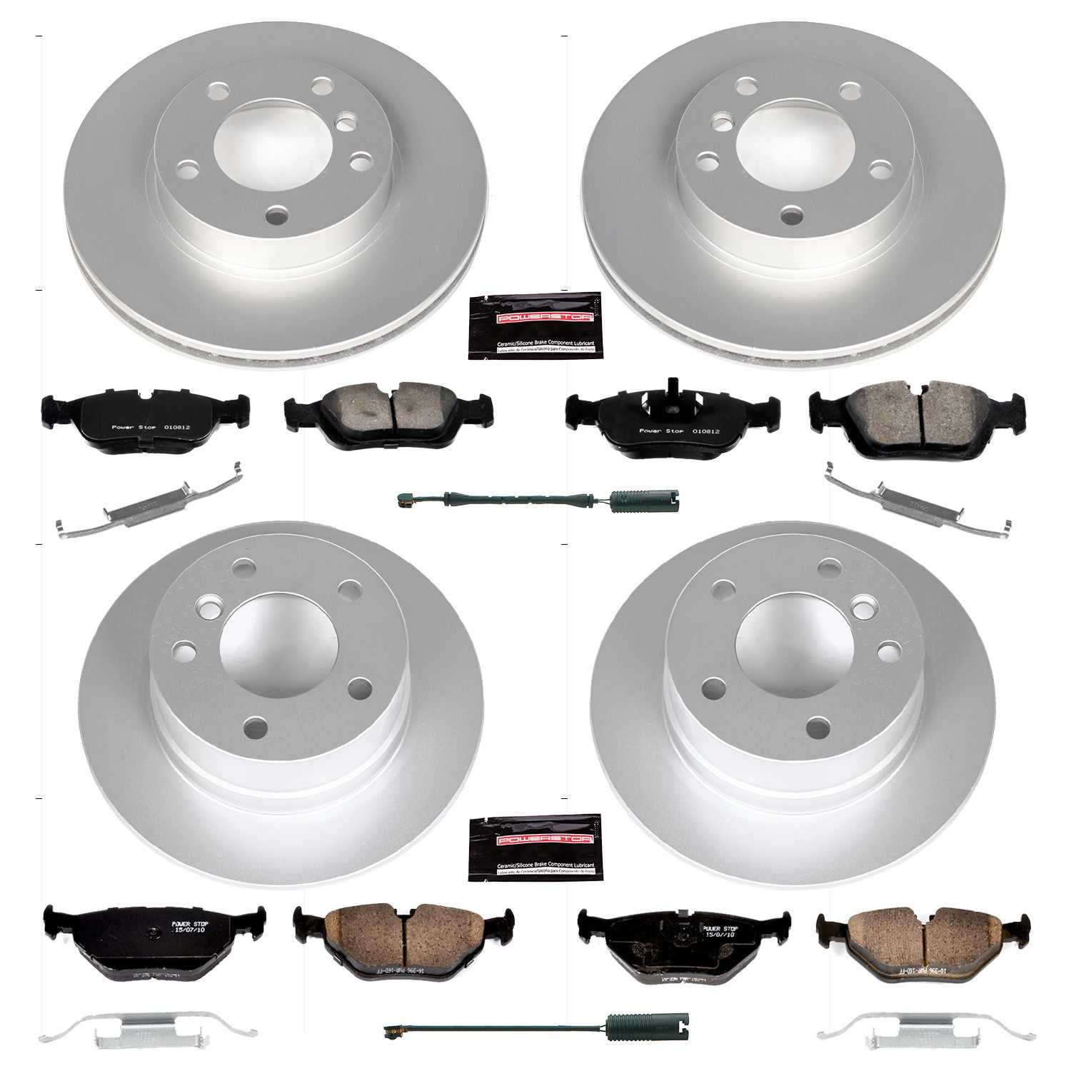 Power Stop 97-02 BMW Z3 Front & Rear Z23 Evolution Sport Coated Brake Kit