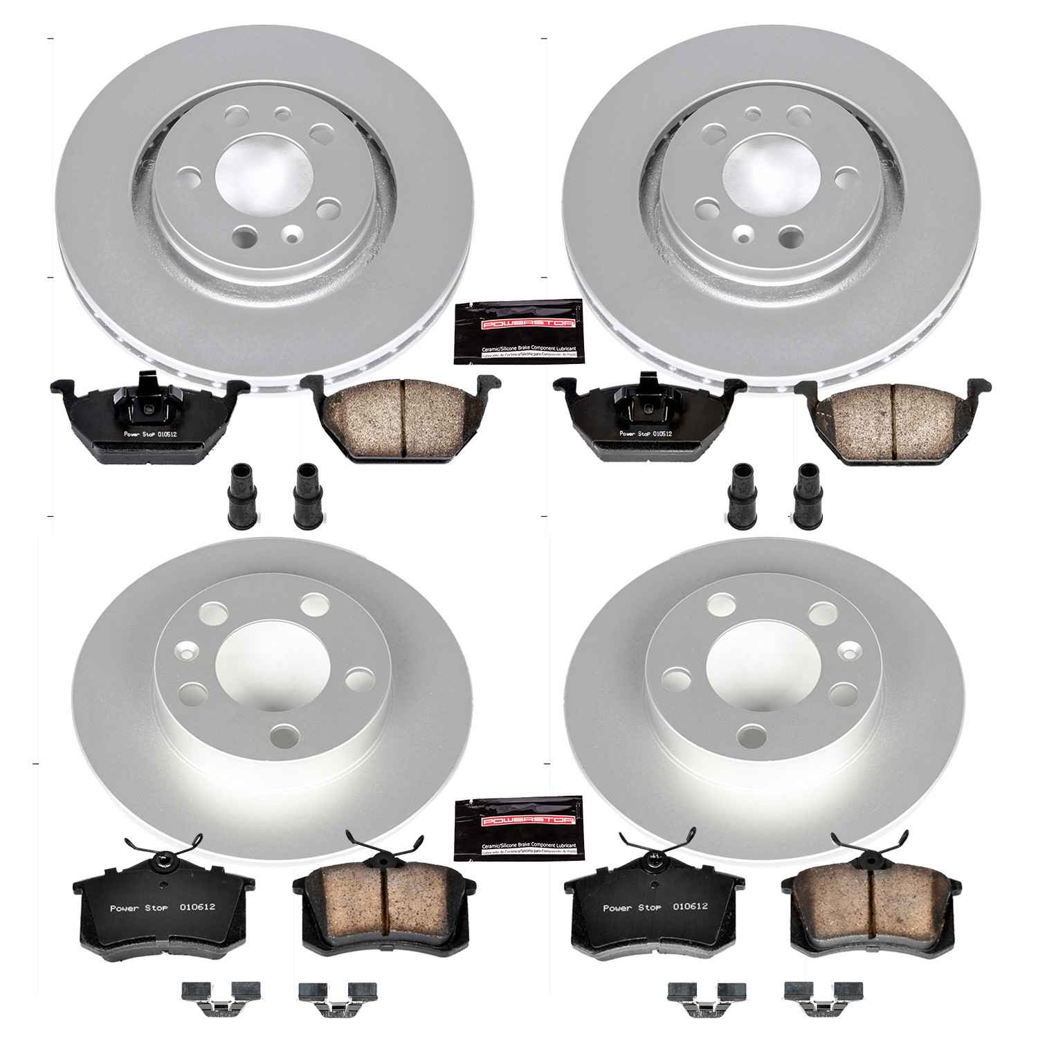 Power Stop 1998 Volkswagen Beetle Front & Rear Z23 Evolution Sport Coated Brake Kit