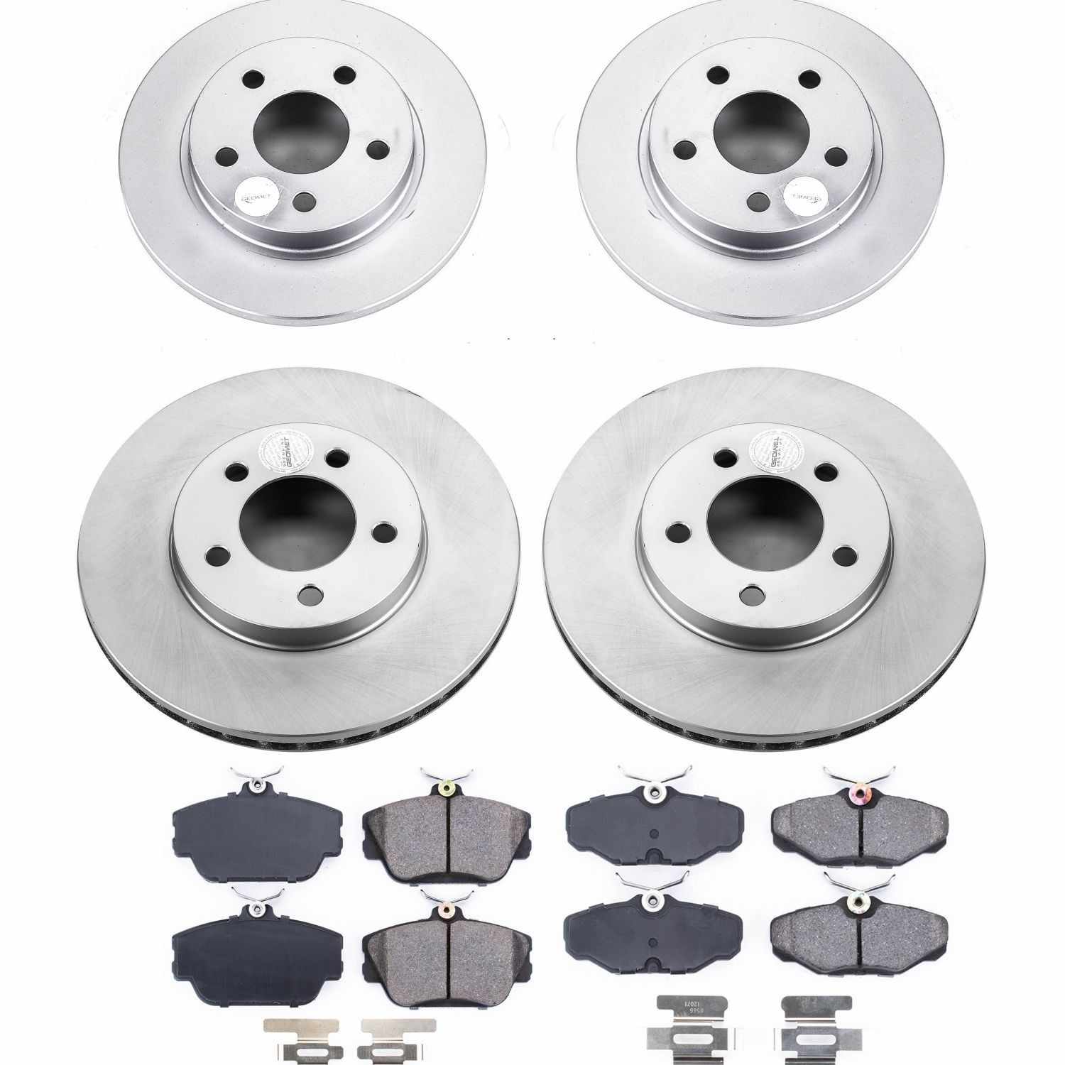 Power Stop 1995 Ford Taurus Front & Rear Z17 Evolution Geomet Coated Brake Kit