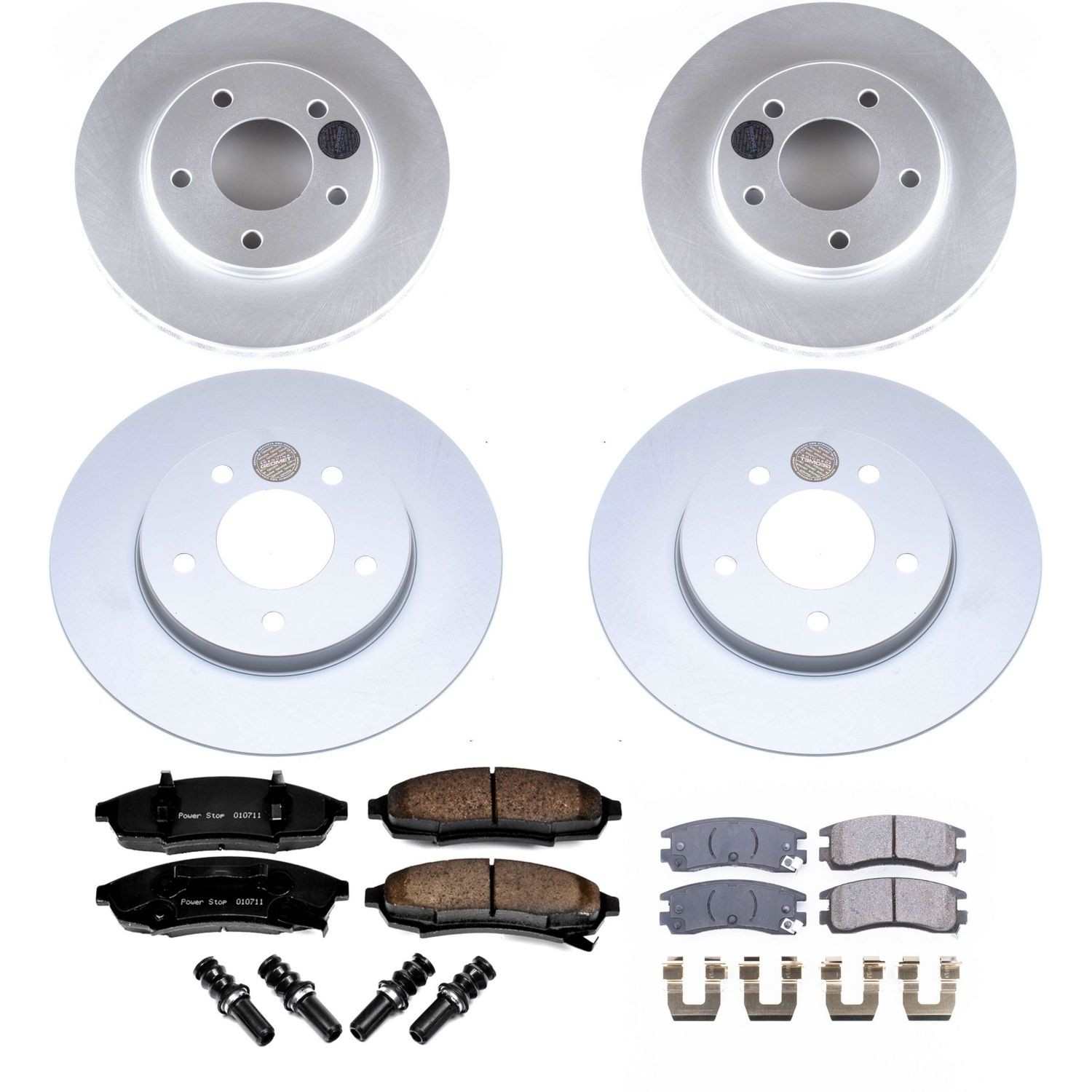Power Stop 94-95 Buick Regal Front & Rear Z17 Evolution Geomet Coated Brake Kit