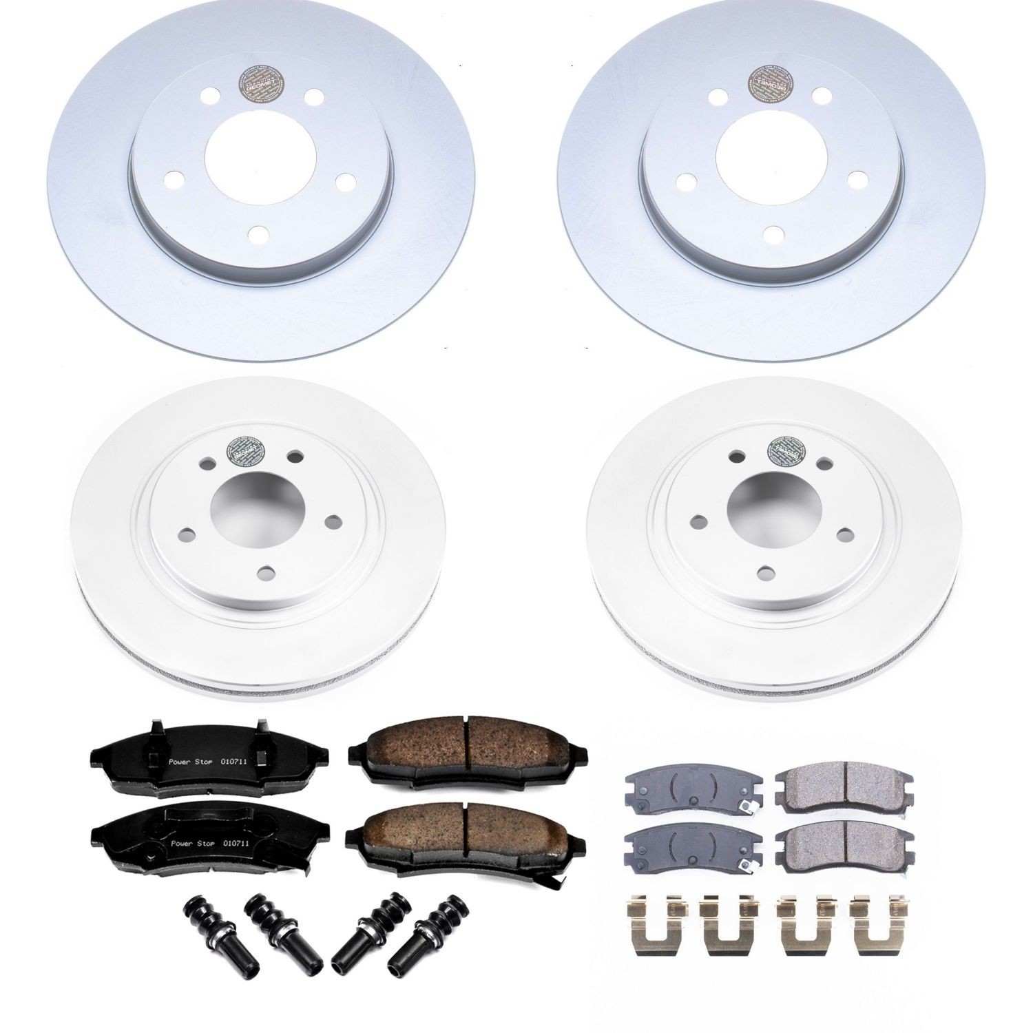 Power Stop 95-96 Buick Regal Front & Rear Z17 Evolution Geomet Coated Brake Kit