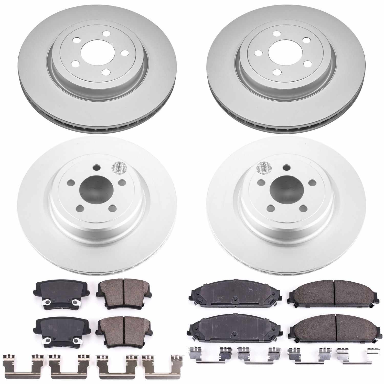 Power Stop 06-14 Dodge Charger Front & Rear Z17 Evolution Geomet Coated Brake Kit