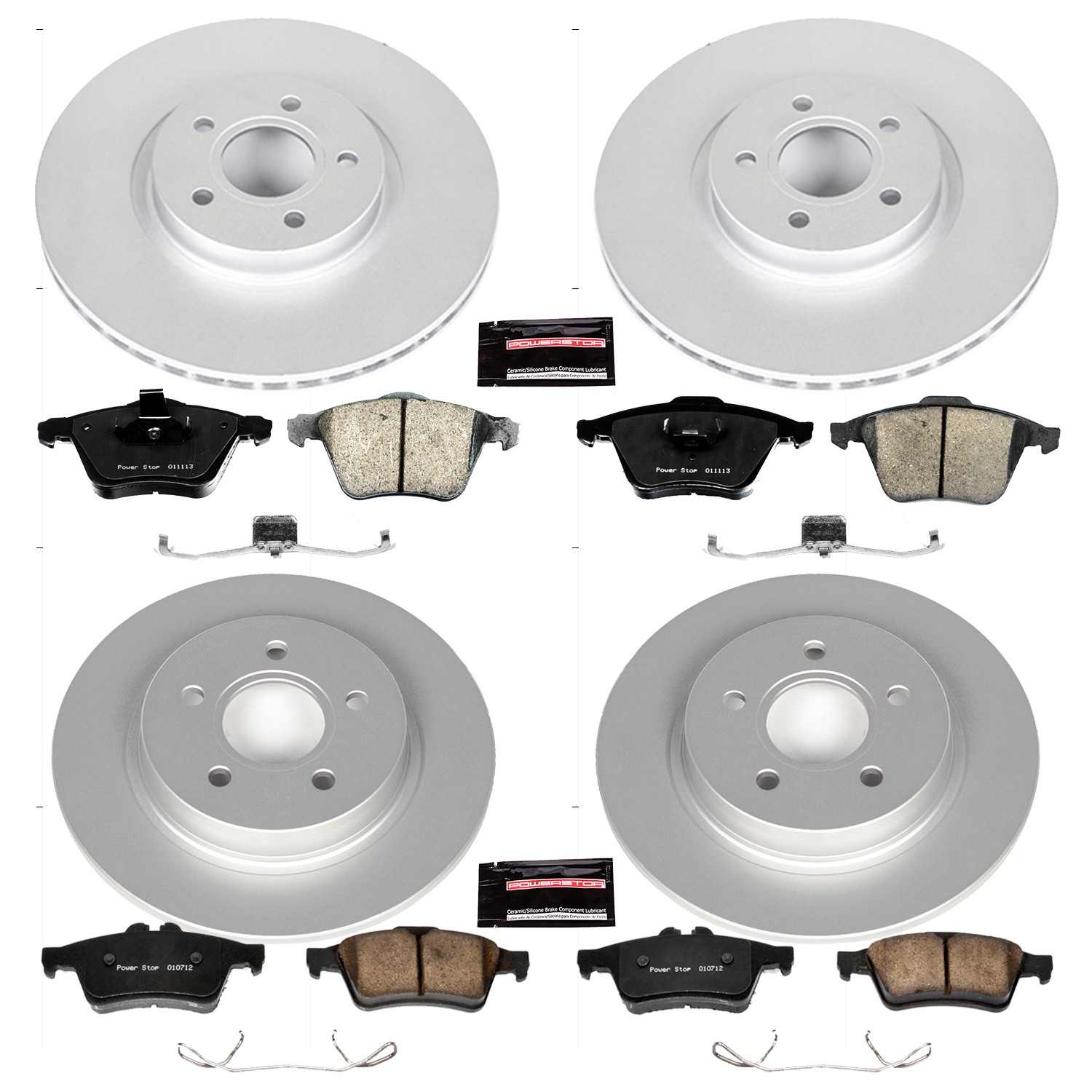 Power Stop 06-13 Volvo C70 Front & Rear Z23 Evolution Sport Coated Brake Kit