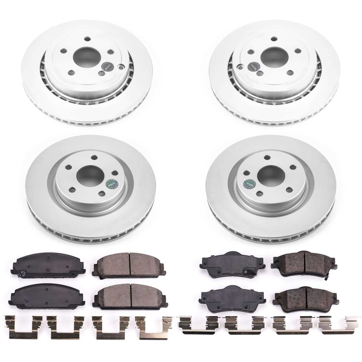 Power Stop 08-09 Pontiac G8 Front & Rear Z17 Evolution Geomet Coated Brake Kit