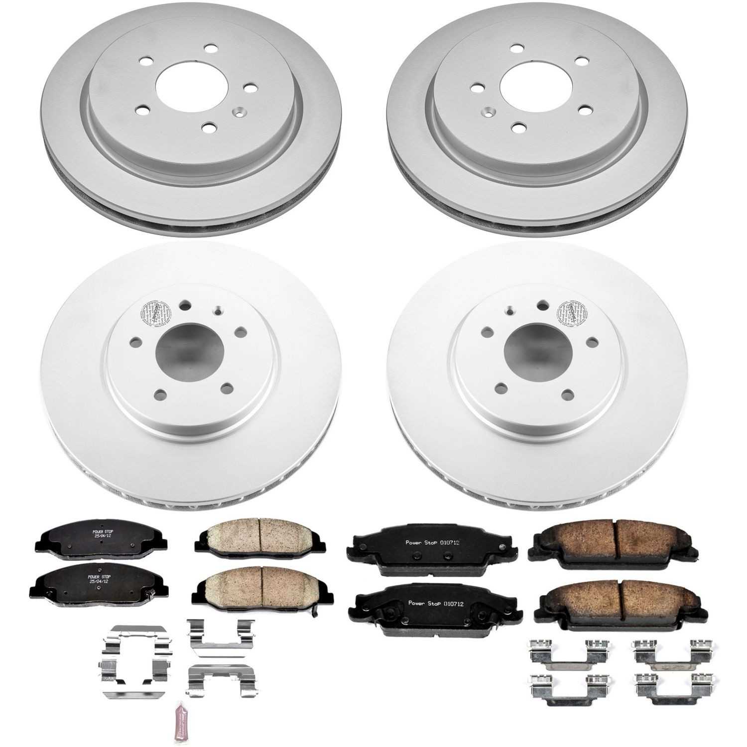 Power Stop 09-11 Cadillac STS Front & Rear Z17 Evolution Geomet Coated Brake Kit