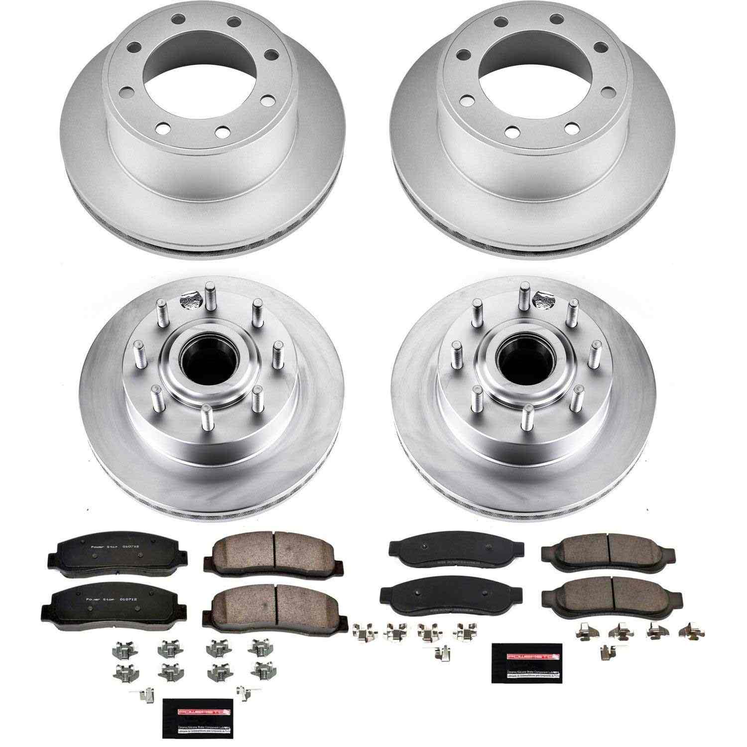 Power Stop 2010 Ford F-350 Super Duty Front & Rear Z2017 Coated Brake Kit