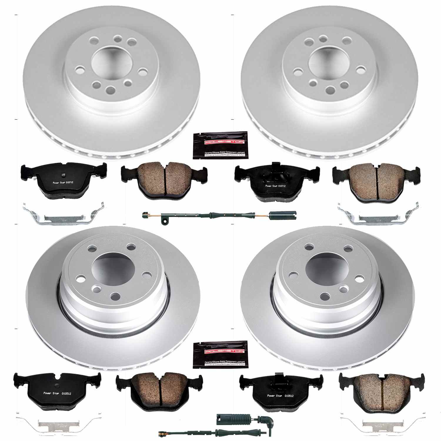 Power Stop 04-06 BMW X5 Front & Rear Z23 Evolution Sport Coated Brake Kit