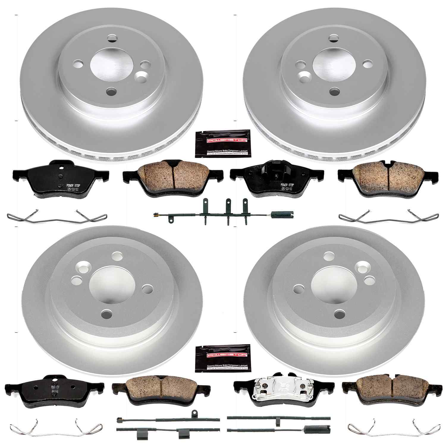 Power Stop 02-06 Mini Cooper Front & Rear Z23 Evolution Sport Coated Brake Kit