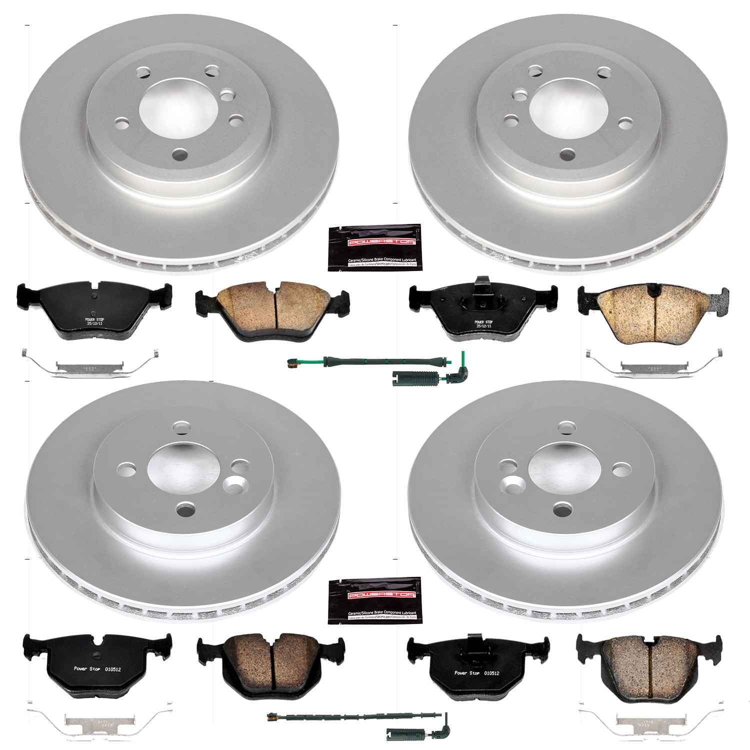 Power Stop 01-06 BMW 330Ci Front & Rear Z23 Evolution Sport Coated Brake Kit