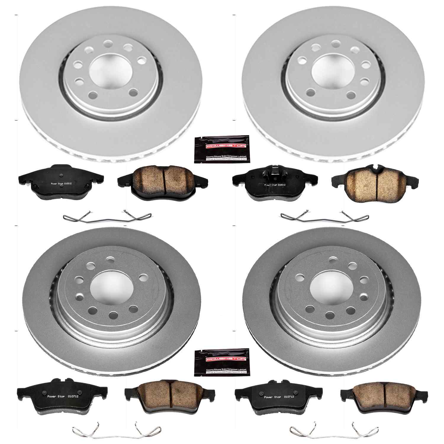 Power Stop 08-11 Saab 9-3 Front & Rear Z23 Evolution Sport Coated Brake Kit