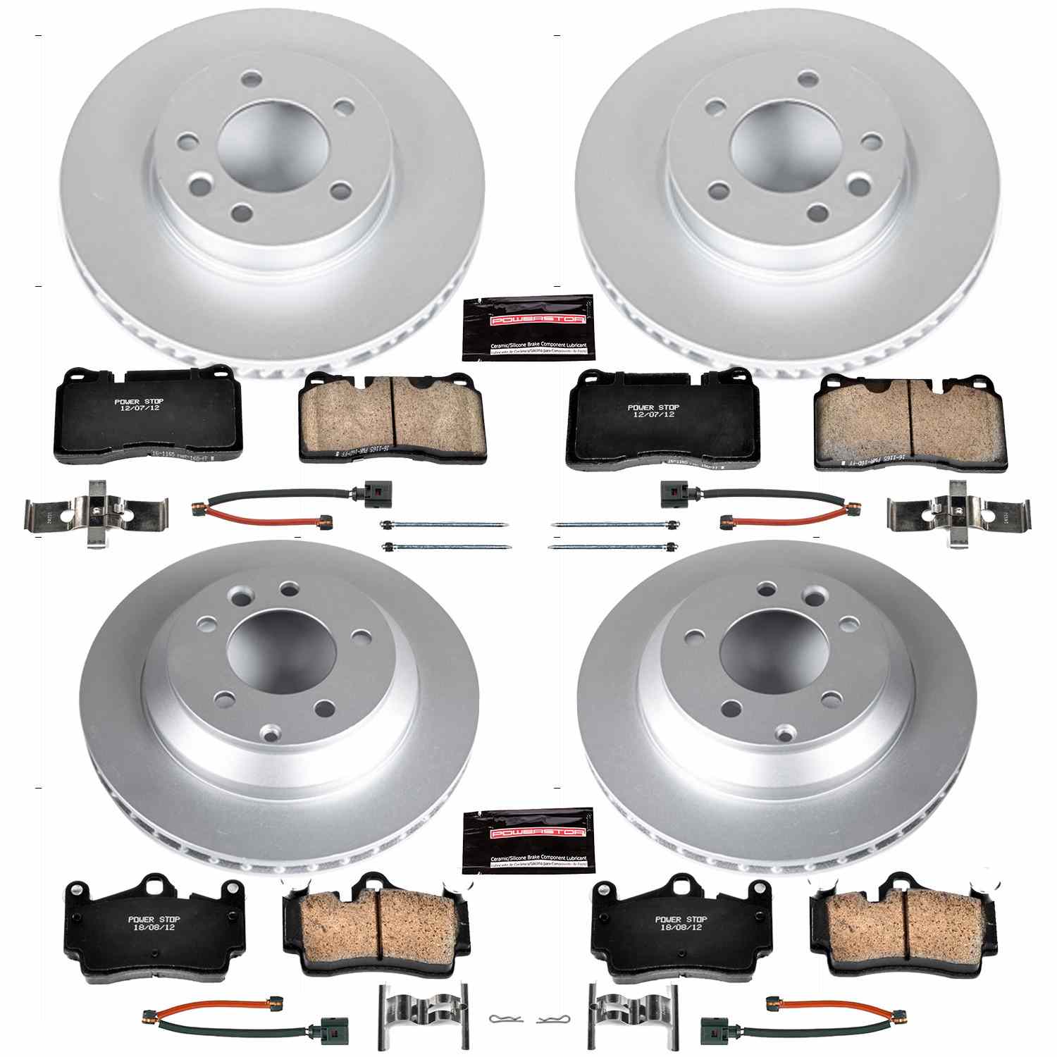 Power Stop 07-10 Volkswagen Touareg Front & Rear Z23 Evolution Sport Coated Brake Kit
