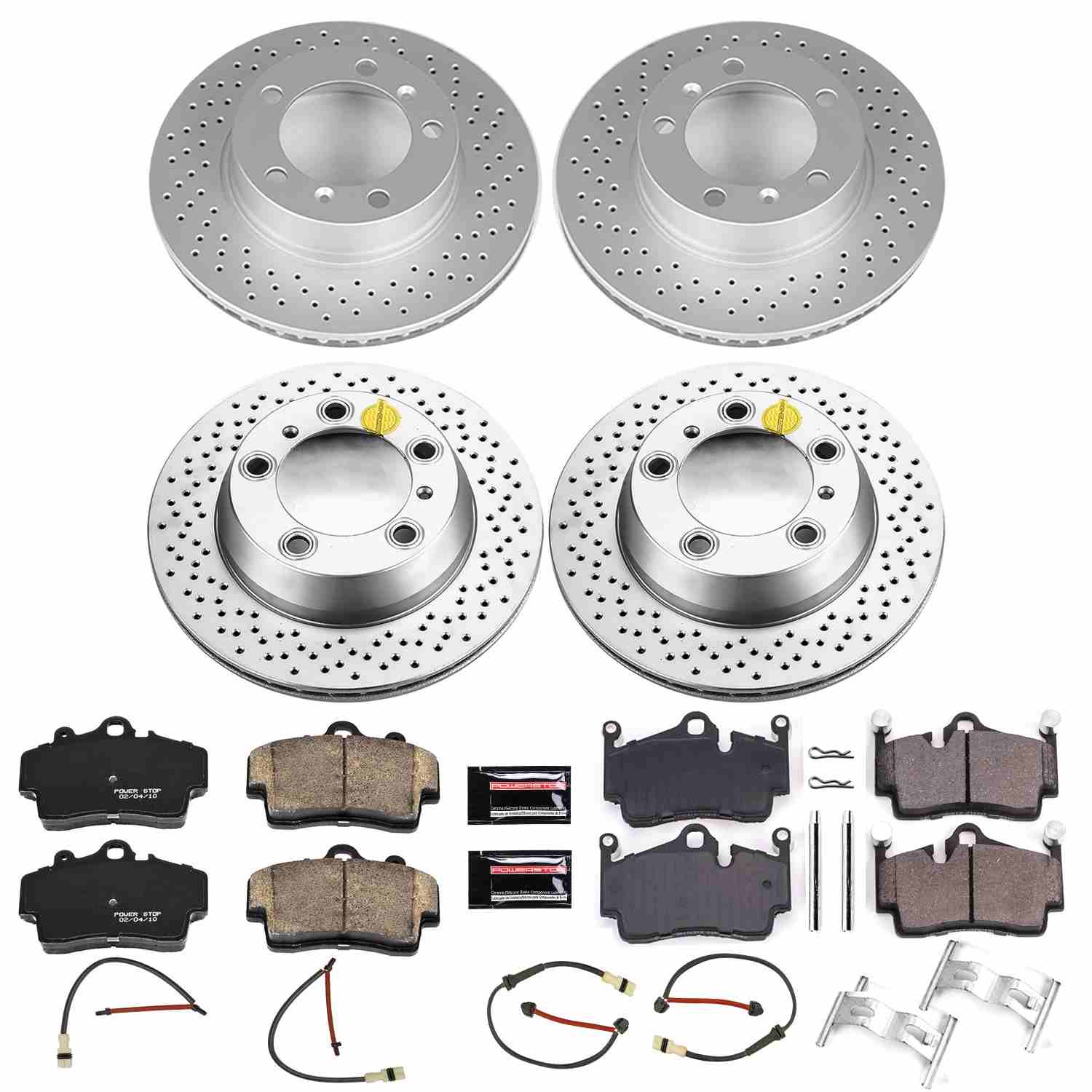 Power Stop 05-08 Porsche Boxster Front & Rear Z23 Evolution Sport Coated Brake Kit