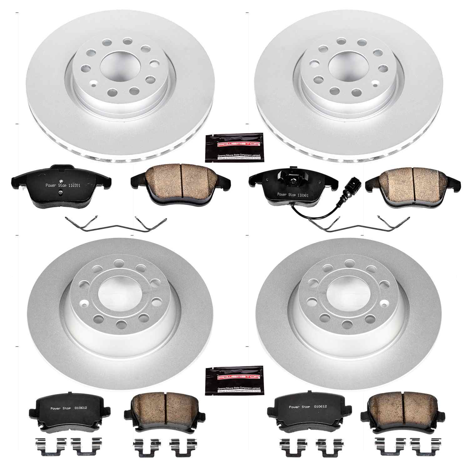 Power Stop 2011 Volkswagen Tiguan Front & Rear Z23 Evolution Sport Coated Brake Kit