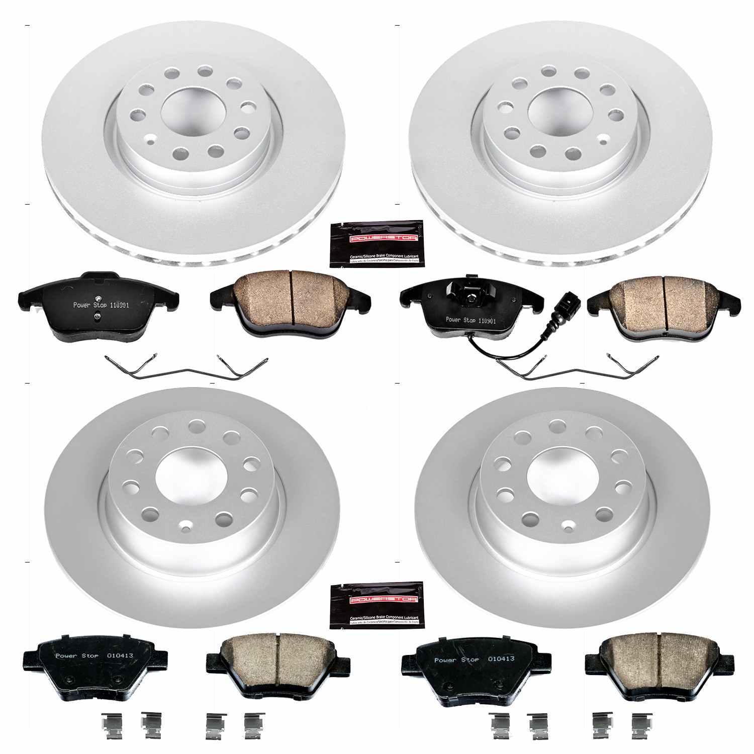 Power Stop 12-15 Volkswagen Passat Front & Rear Z23 Evolution Sport Coated Brake Kit