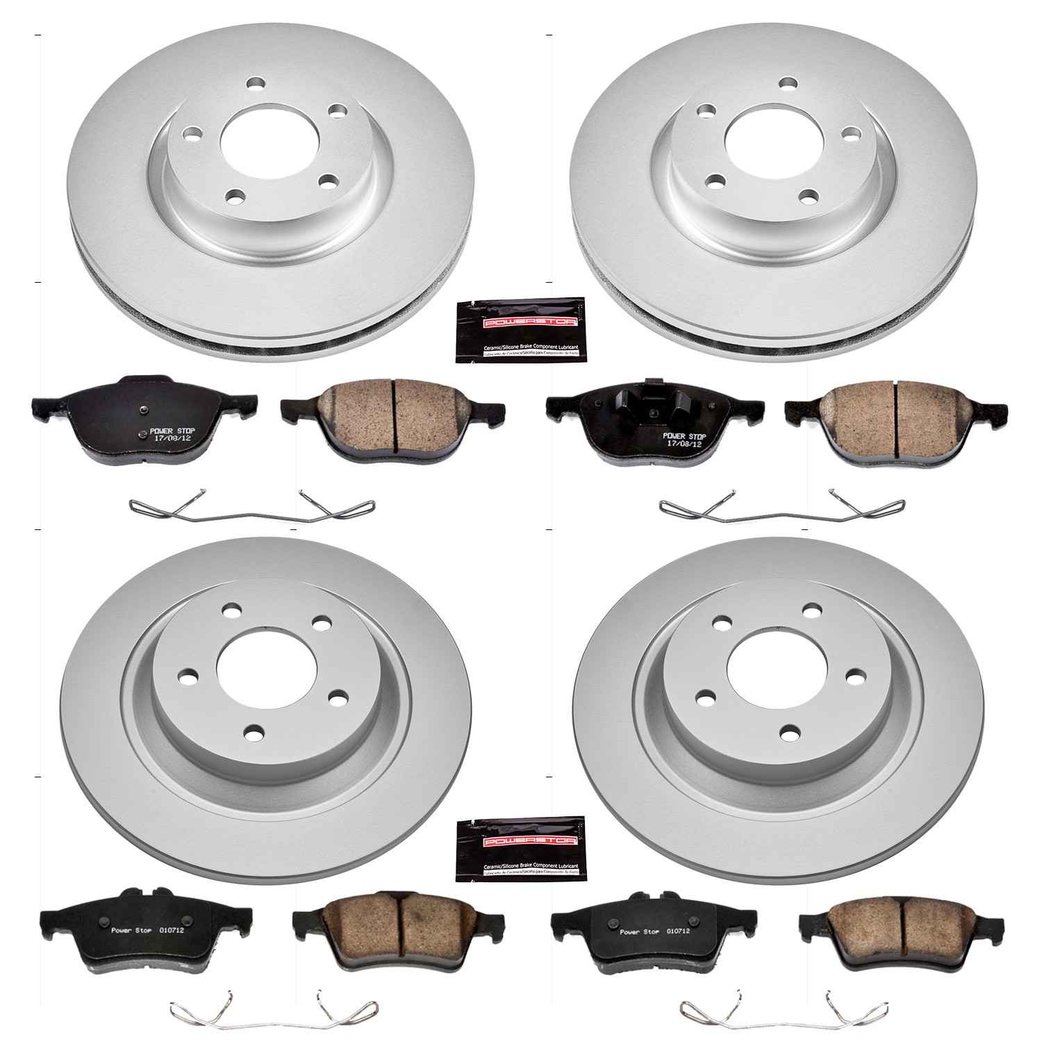Power Stop 08-10 Mazda 5 Front & Rear Z17 Evolution Geomet Coated Brake Kit