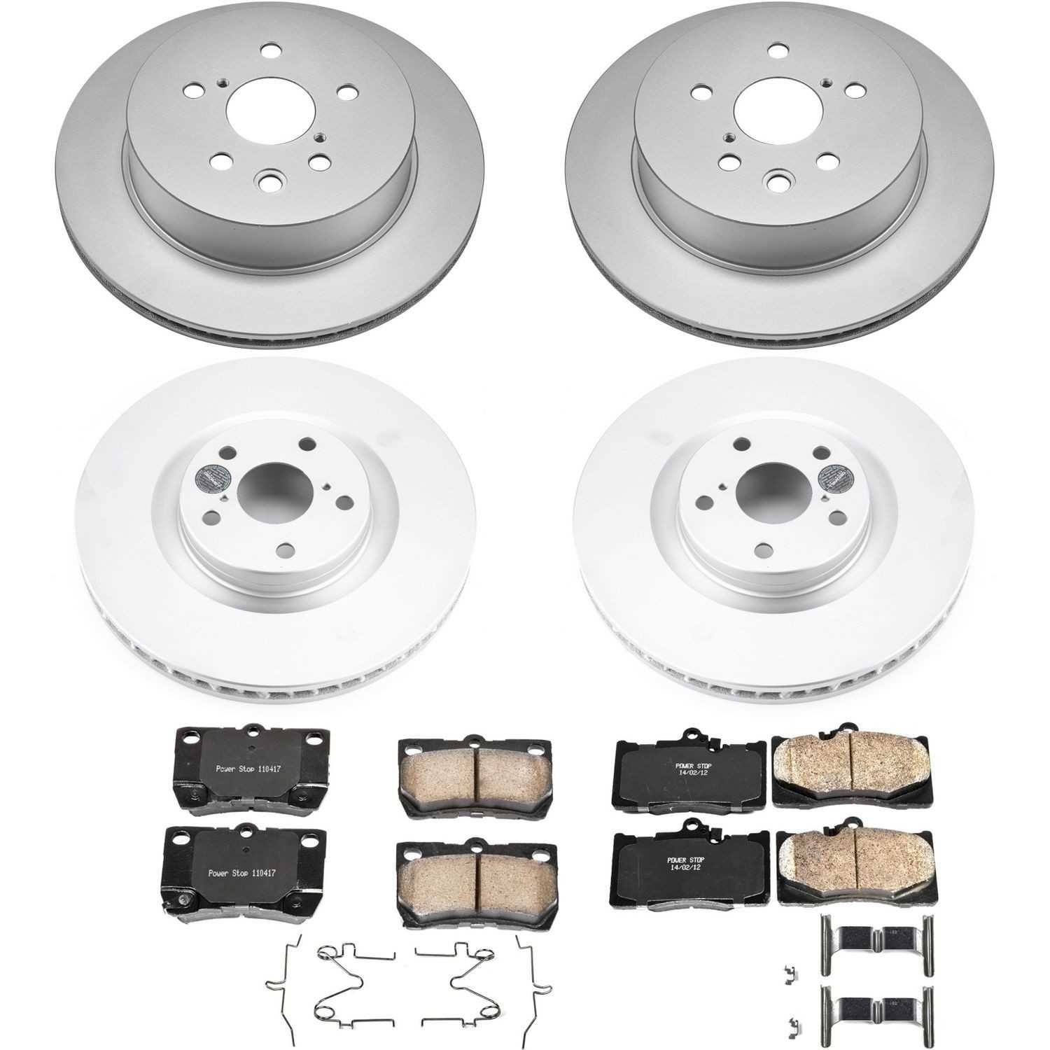 Power Stop 09-11 Lexus GS350 Front & Rear Z17 Evolution Geomet Coated Brake Kit