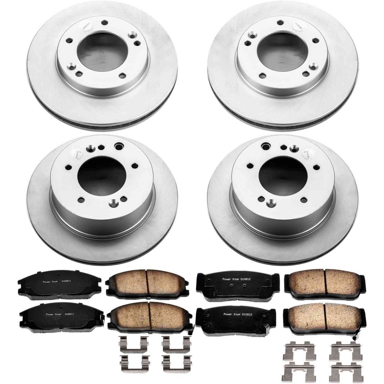 Power Stop 03-06 Kia Sorento Front & Rear Z17 Evolution Geomet Coated Brake Kit