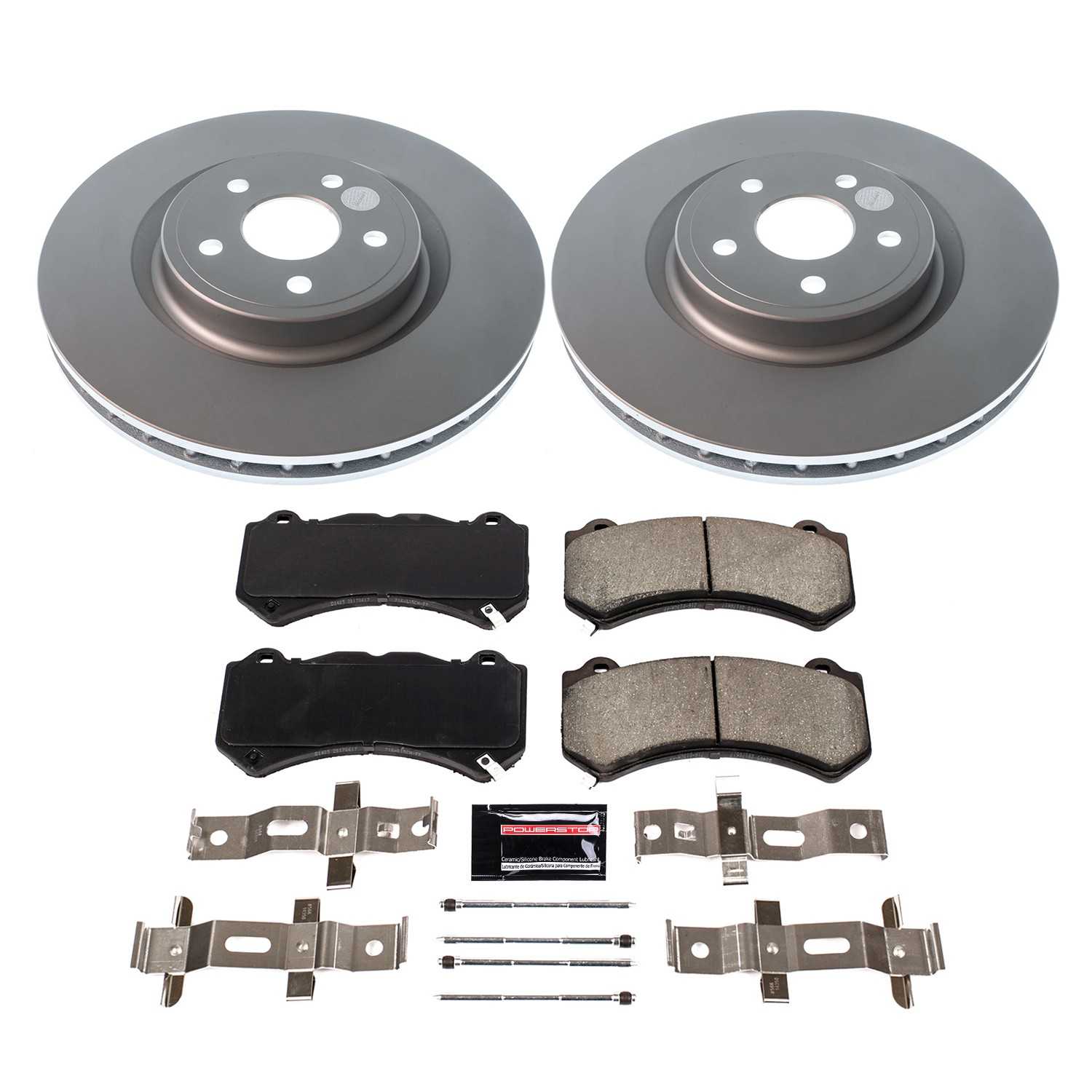 Power Stop 12-20 Jeep Grand Cherokee Front Z17 Coated Brake Kit