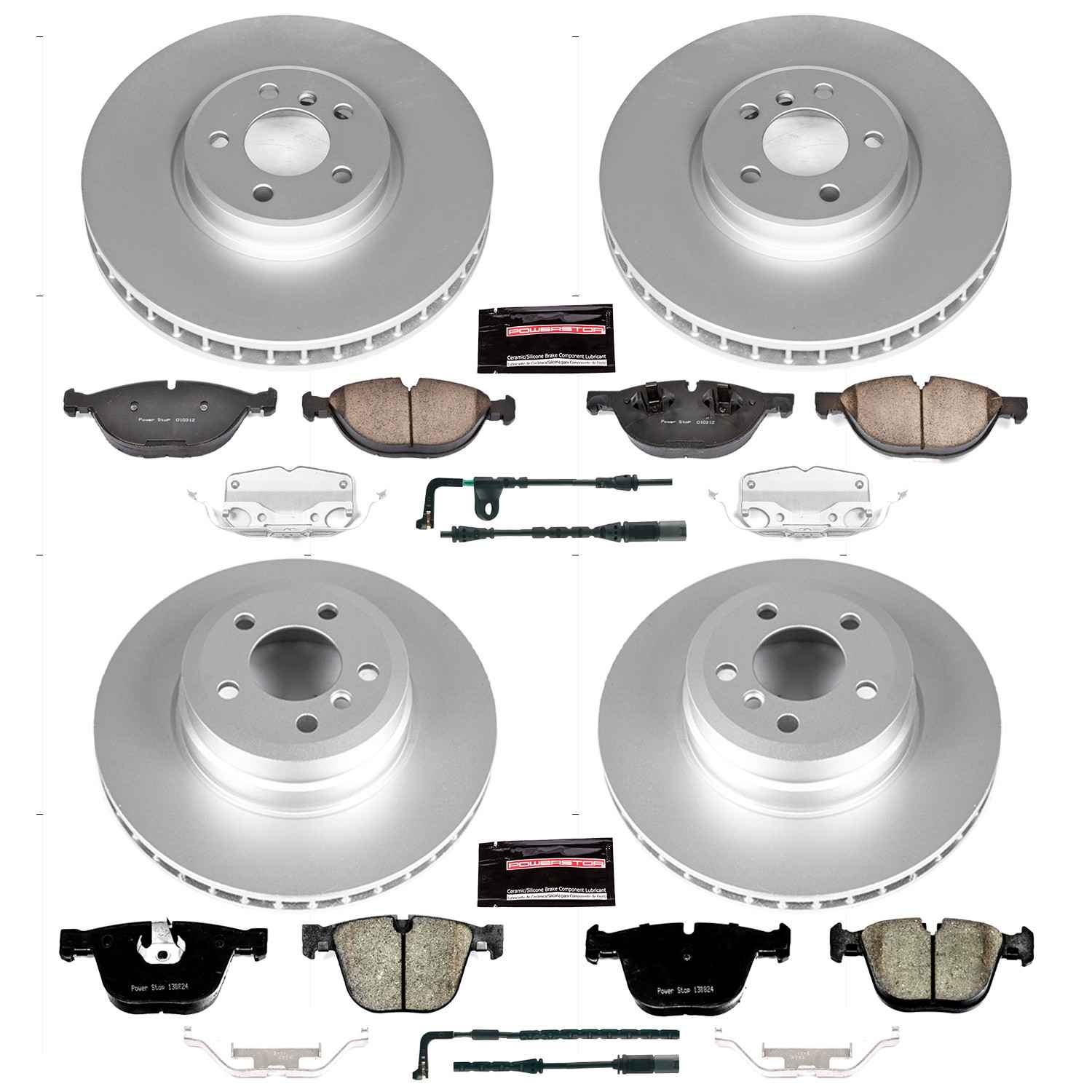 Power Stop 08-09 BMW X6 Front and Rear Z23 Coated Brake Kit
