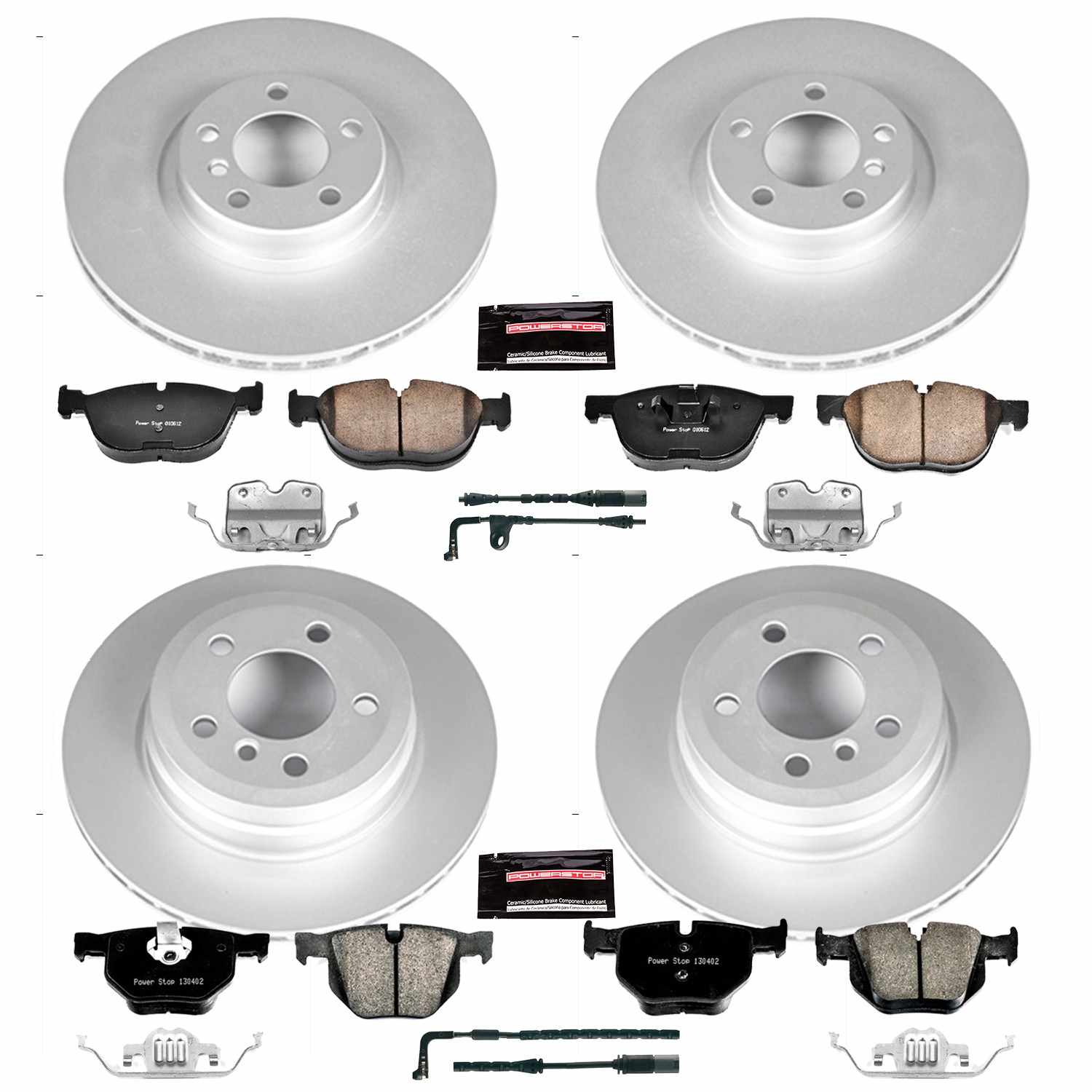 Power Stop 2009 BMW X5 Front & Rear Z23 Evolution Sport Coated Brake Kit