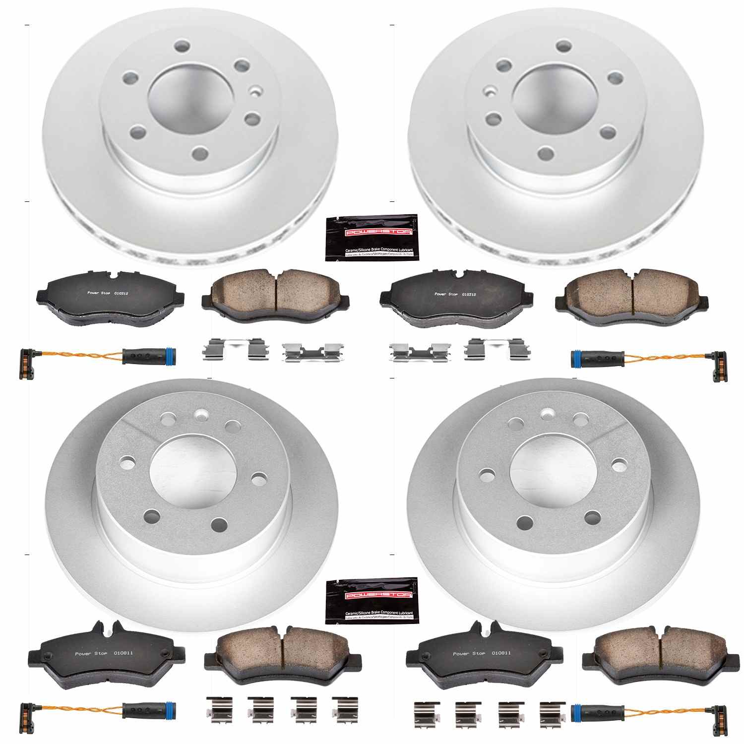 Power Stop 07-09 Dodge Sprinter 2500 Front & Rear Z23 Evolution Sport Coated Brake Kit