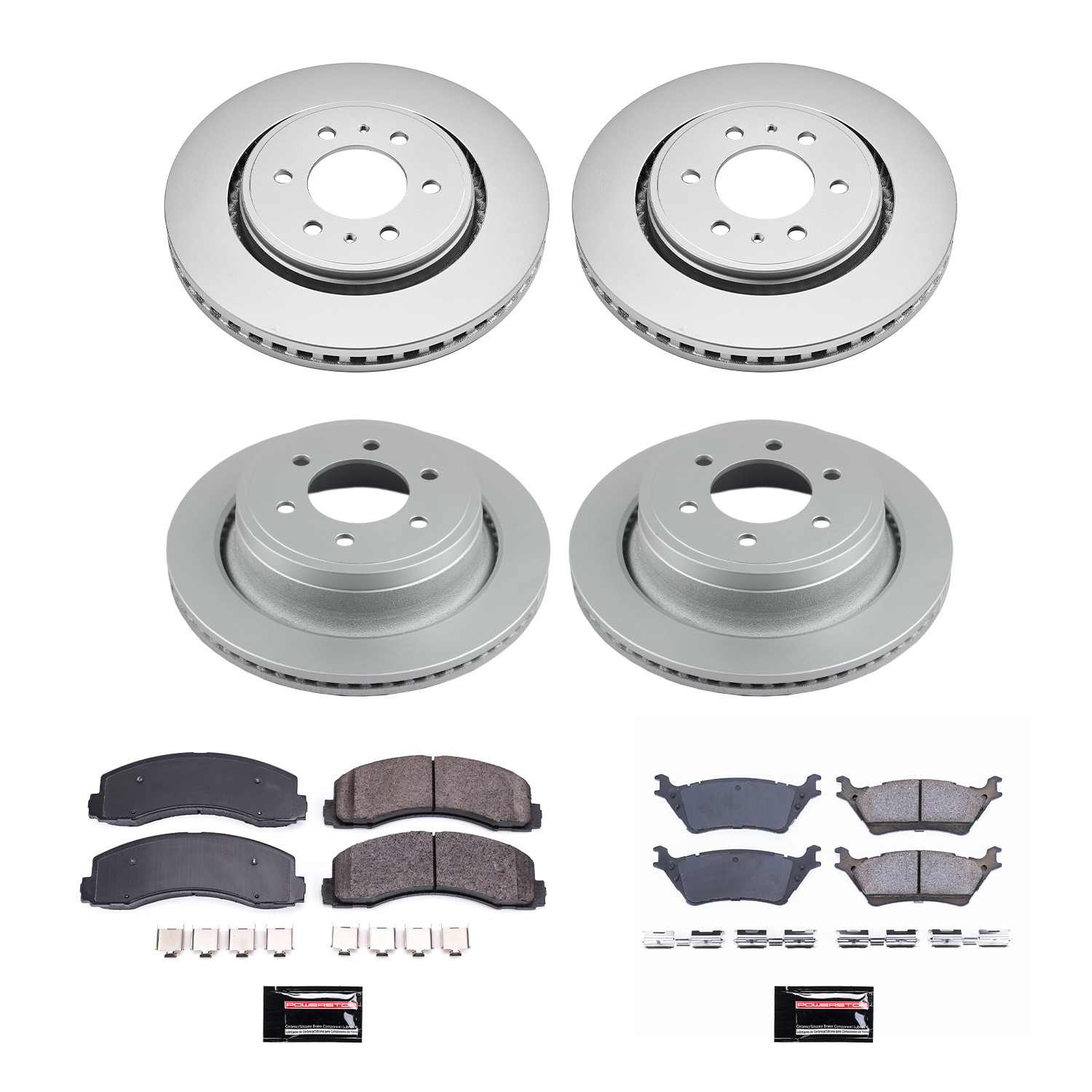 Power Stop 12-18 Ford F-150 Front & Rear Z17 Evolution Geomet Coated Brake Kit