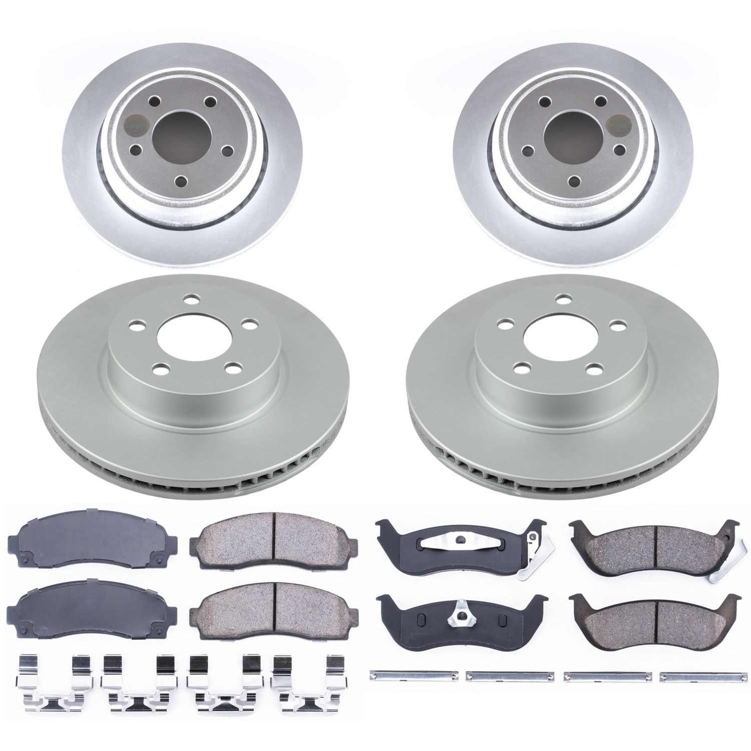 Power Stop 10-11 Ford Ranger Front & Rear Z17 Evolution Geomet Coated Brake Kit