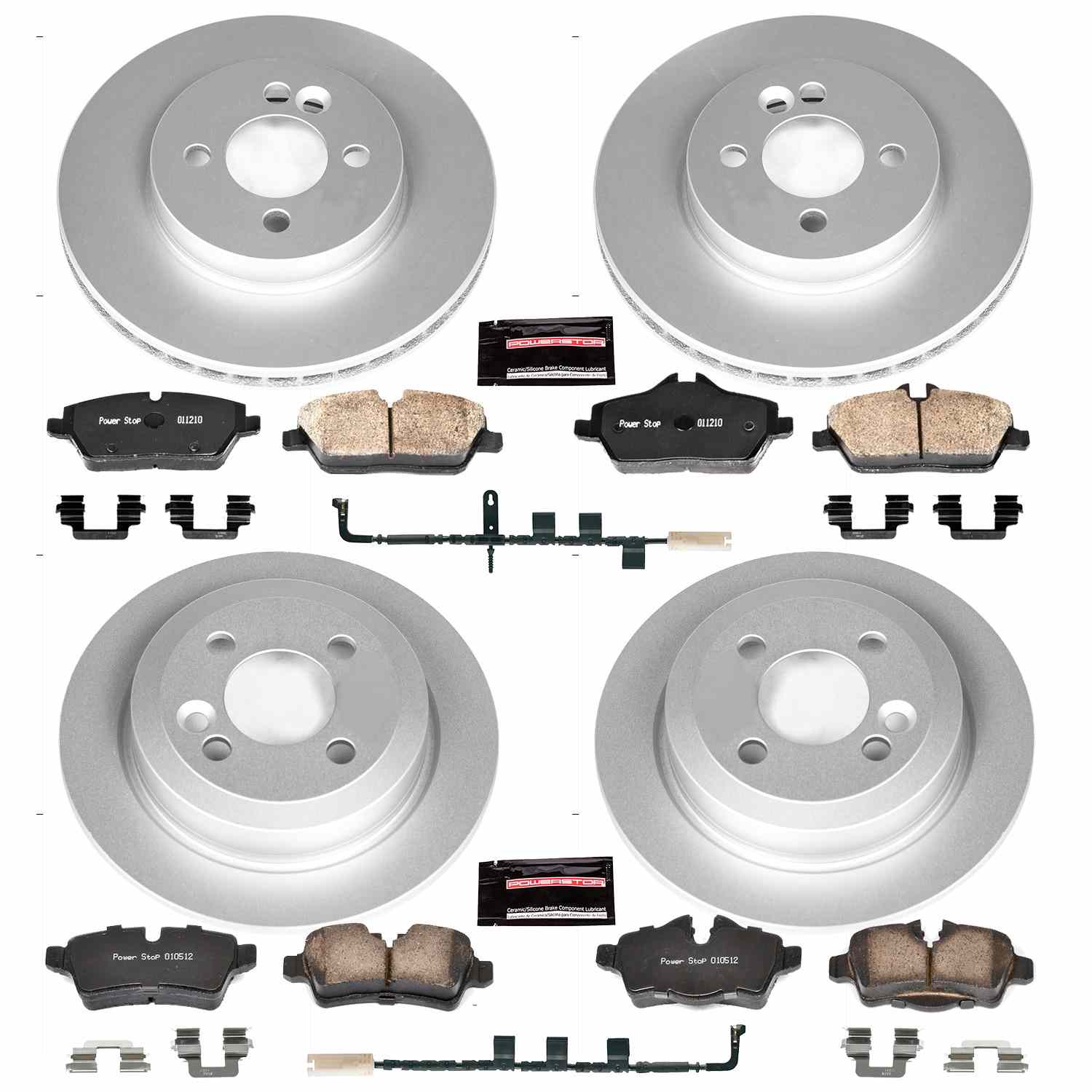 Power Stop 07-10 Mini Cooper Front & Rear Z23 Evolution Sport Coated Brake Kit