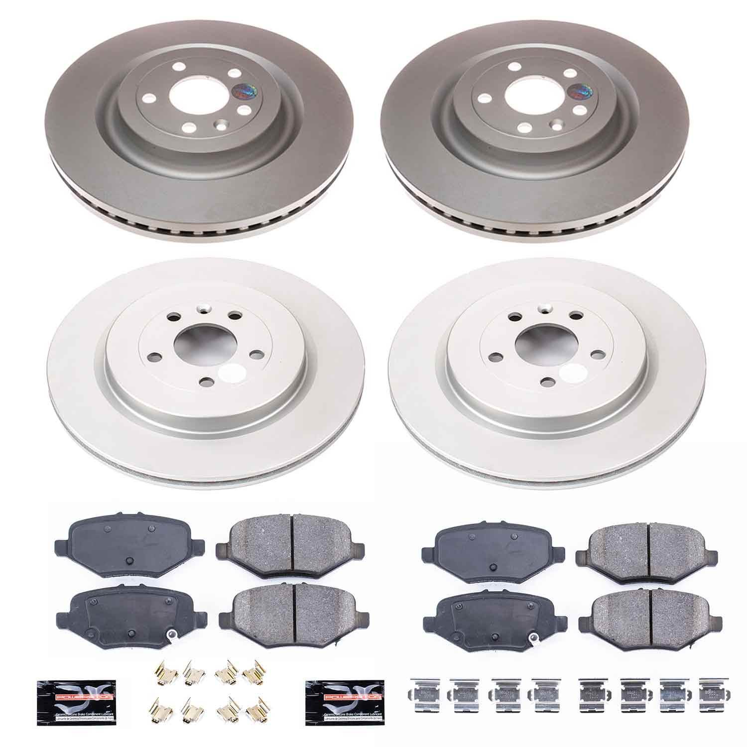 Power Stop 13-19 Ford Explorer Front & Rear Z17 Evolution Geomet Coated Brake Kit