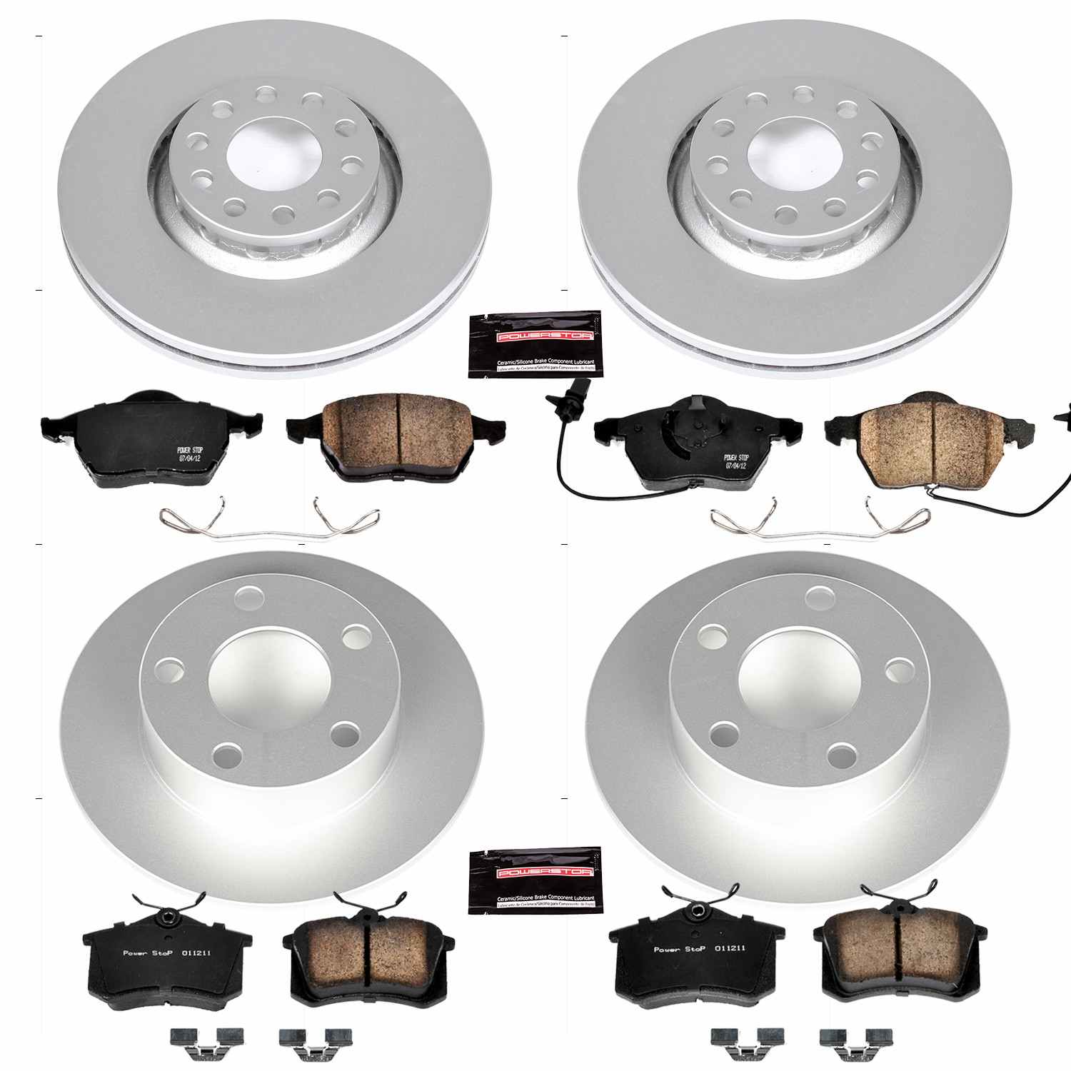 Power Stop 98-04 Audi A6 Front & Rear Z23 Evolution Sport Coated Brake Kit