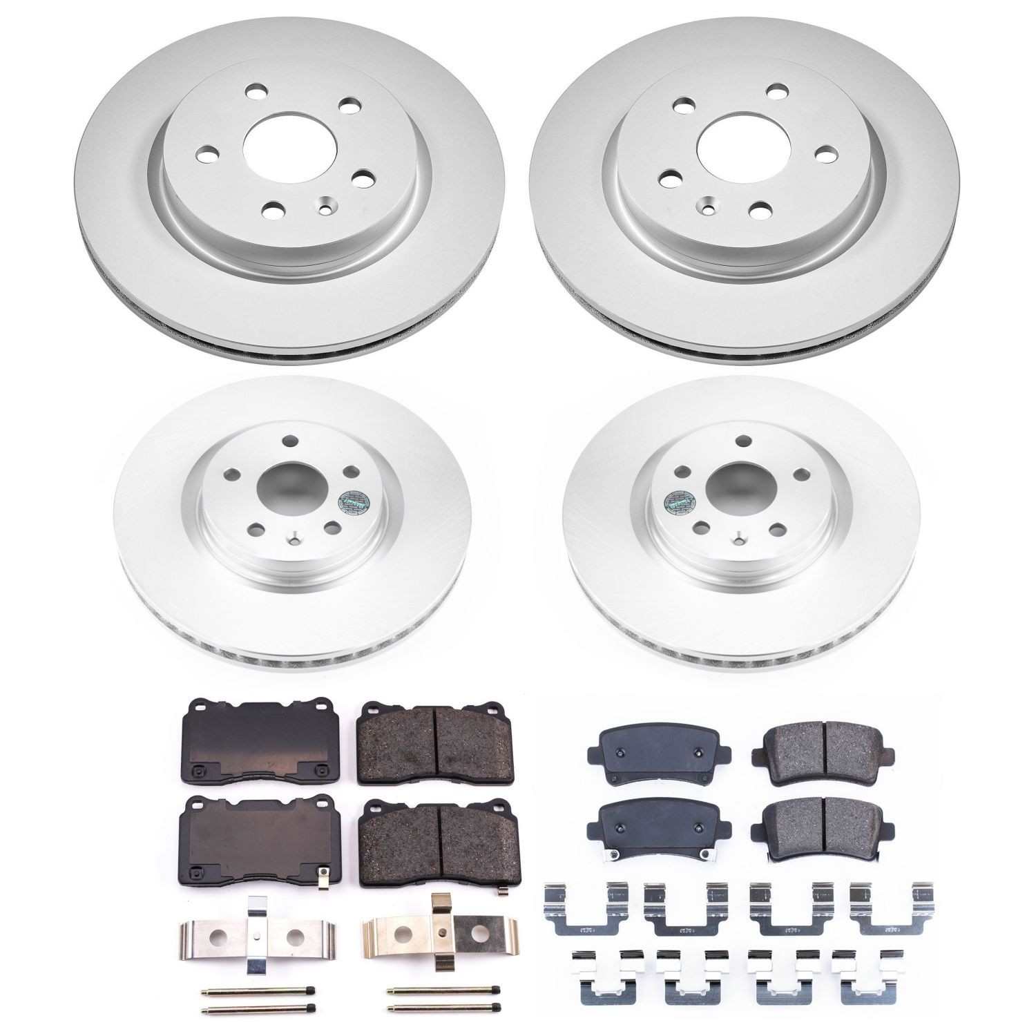 Power Stop 14-17 Buick Regal Front & Rear Z17 Evolution Geomet Coated Brake Kit