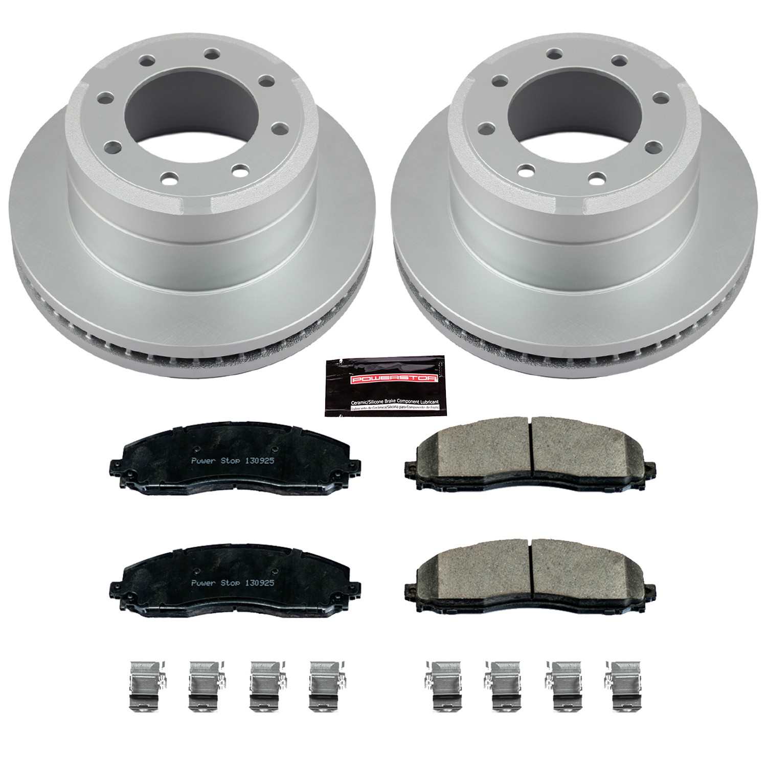 Power Stop 13-22 Ford F-350 Super Duty Rear Z17 Coated Brake Kit