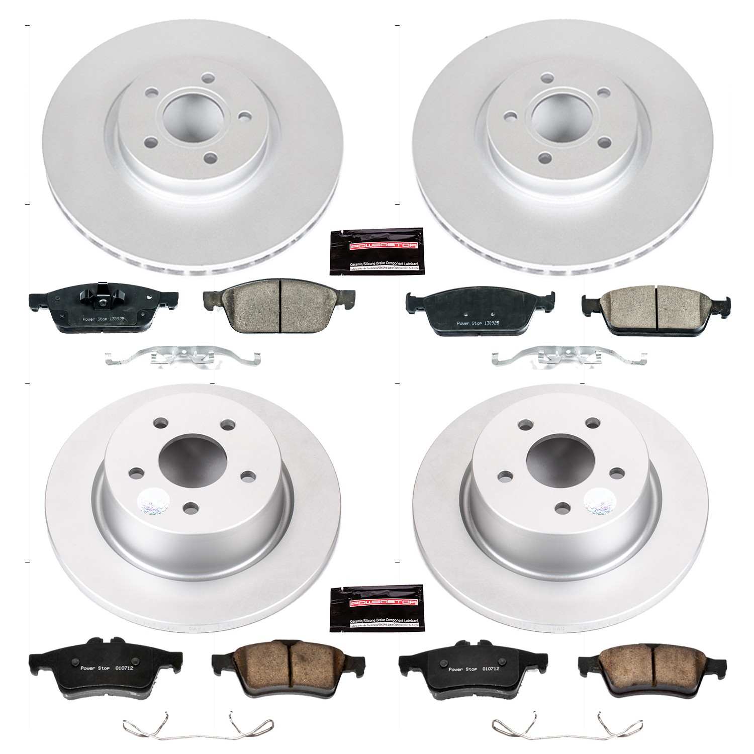 Power Stop 13-16 Ford Escape Front & Rear Z23 Evolution Sport Coated Brake Kit