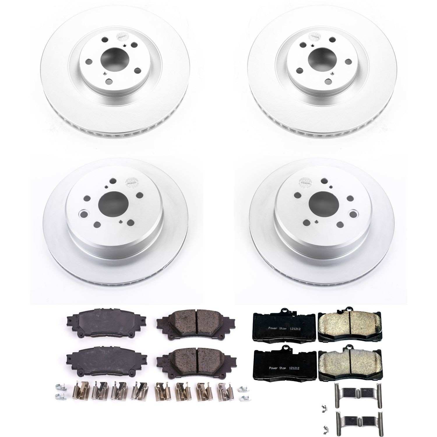 Power Stop 13-19 Lexus GS350 Front & Rear Z17 Evolution Geomet Coated Brake Kit