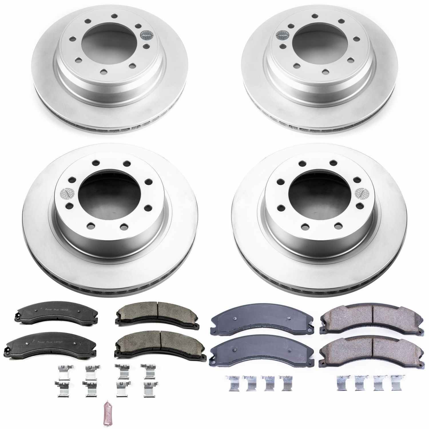 Power Stop 12-21 Nissan NV1500 Front & Rear Z17 Coated Brake Kit