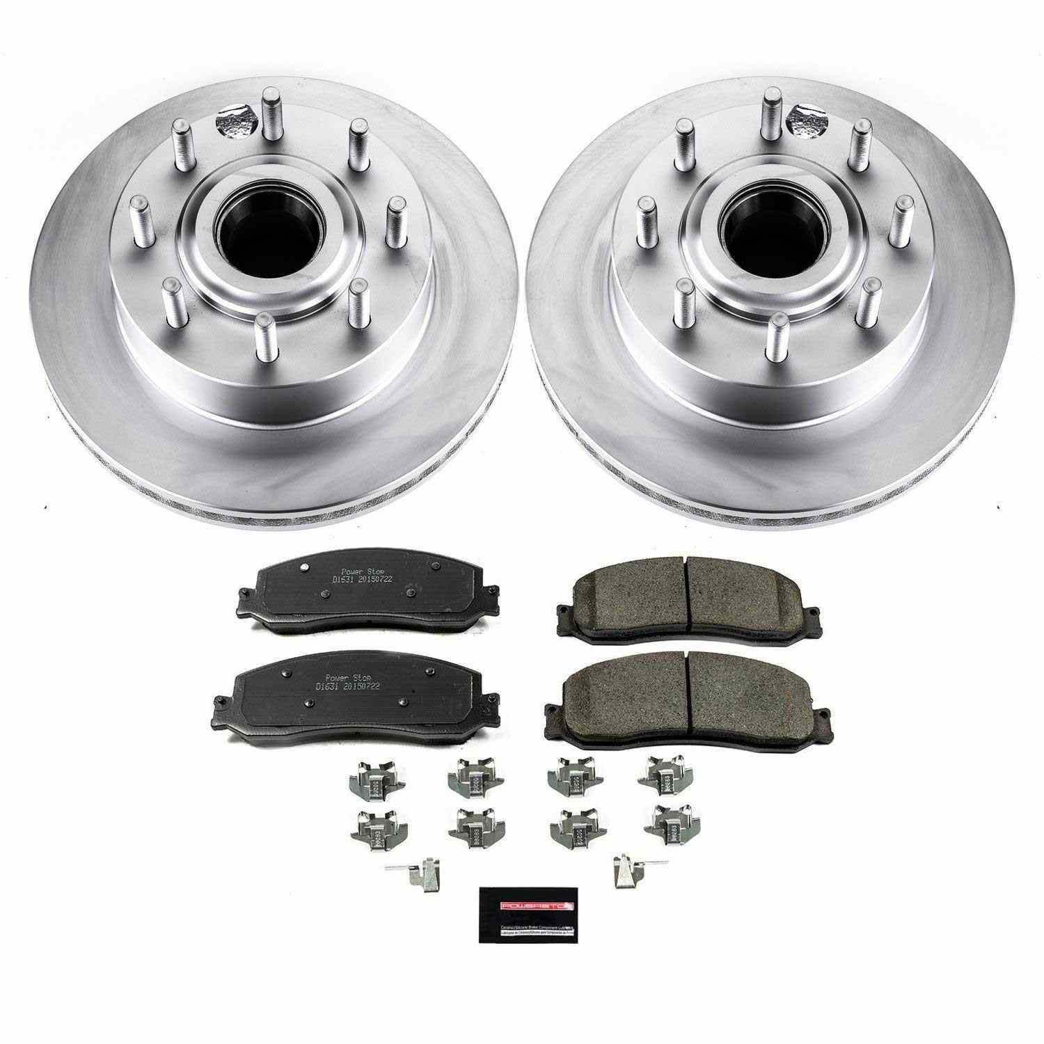 Power Stop 2012 Ford F-350 Super Duty Front Z17 Coated Brake Kit