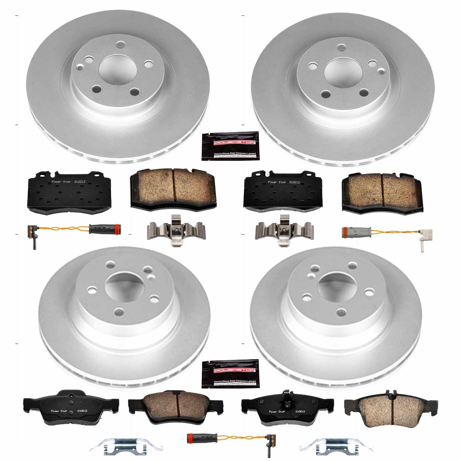 Power Stop 2006 Mercedes-Benz CLS500 Front & Rear Z23 Evolution Sport Coated Brake Kit
