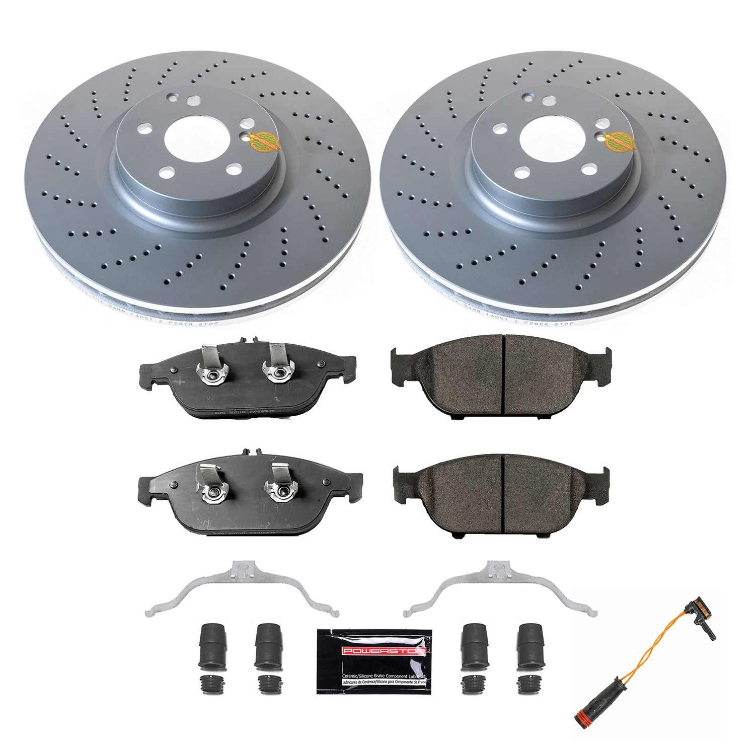 Power Stop 12-14 Mercedes-Benz E550 Front Z23 Coated Brake Kit