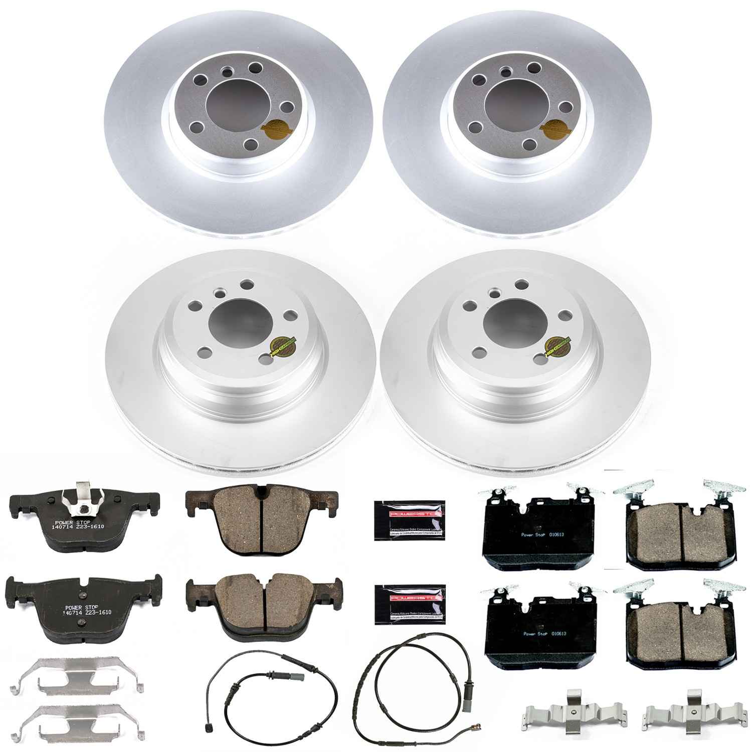 Power Stop 2016 BMW 328i xDrive Front & Rear Z23 Evolution Sport Coated Brake Kit
